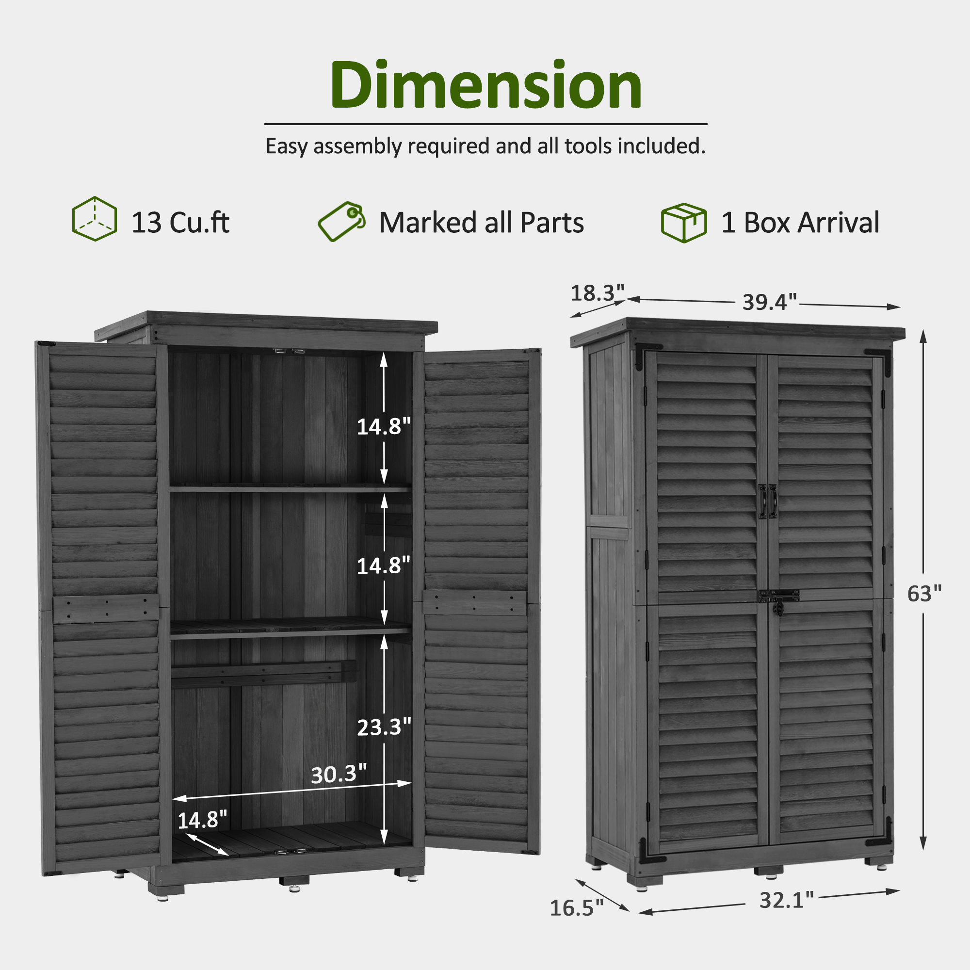 Outdoor Storage Cabinet, 0870
