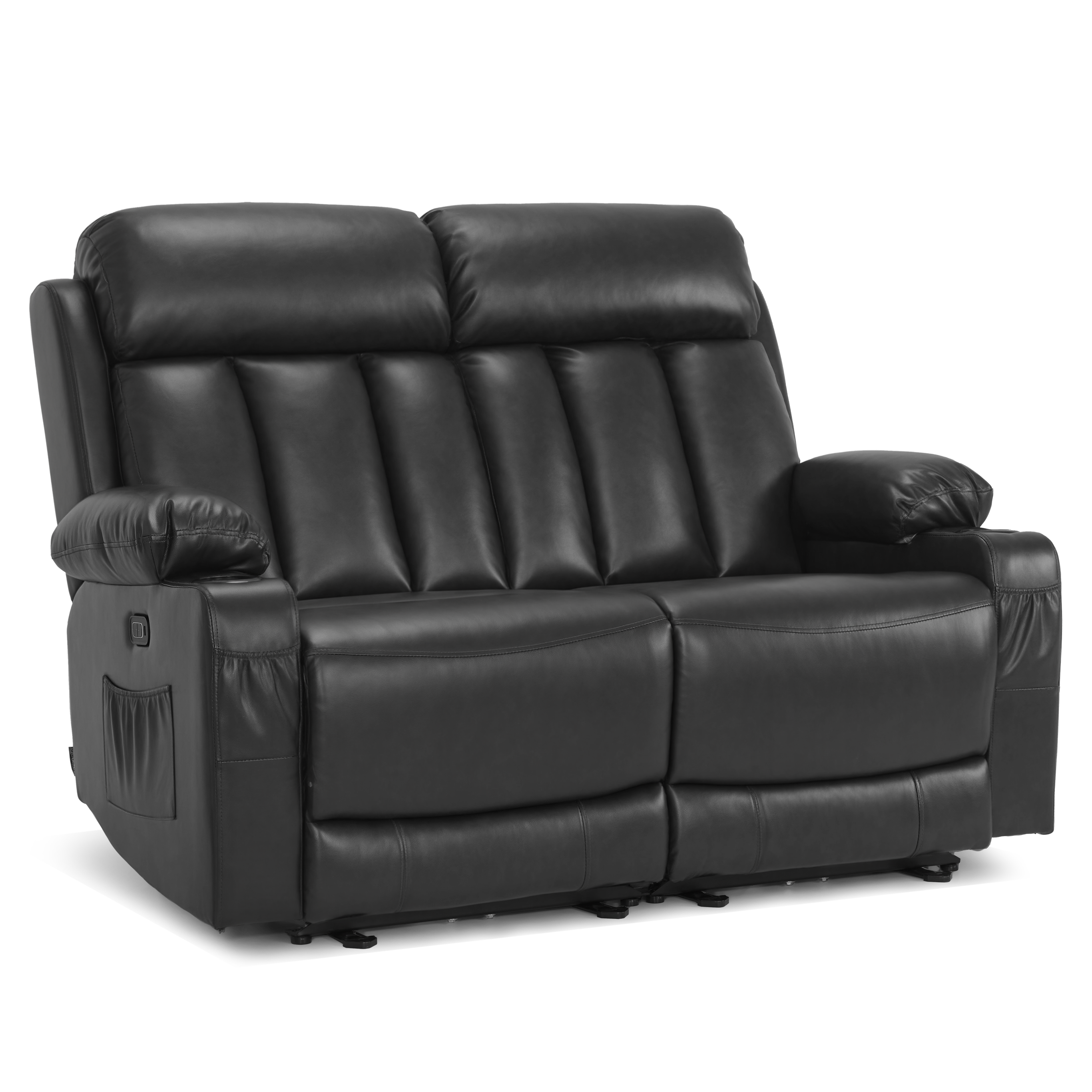 61 in Power Reclining Loveseat with Heat and Massage 6075