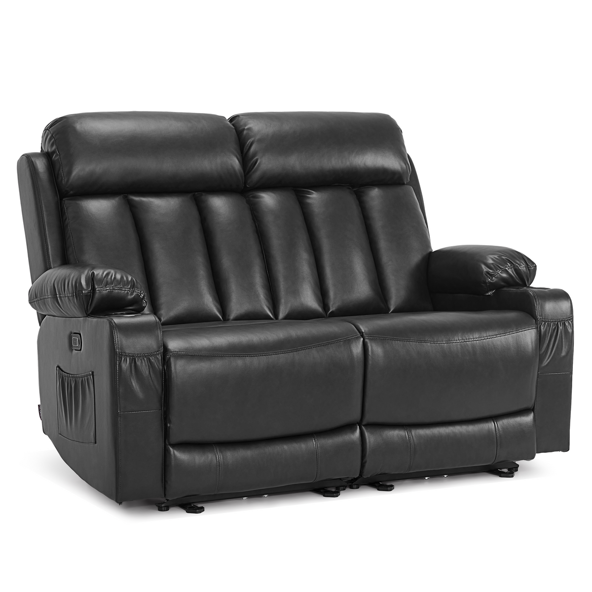 61 in Power Reclining Loveseat with Heat and Massage 6075