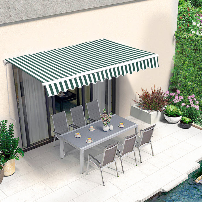 MCombo Patio Awning 10x8 /12x10 /13x8 Feet Fabric Replacement Sunshade Canopy for Retractable Awnings