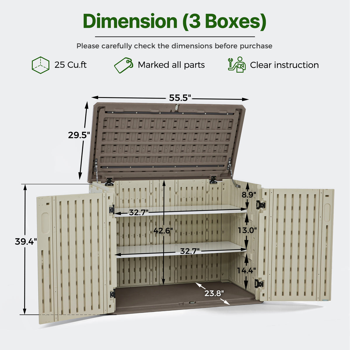 Small Plastic Storage Shed, SU5437|ST5737