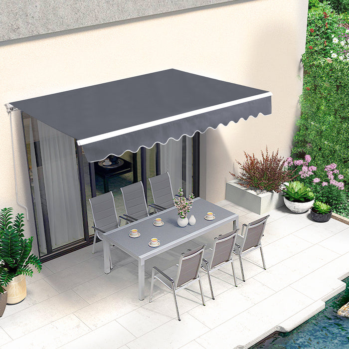 MCombo Patio Awning 10x8 /12x10 /13x8 Feet Fabric Replacement Sunshade Canopy for Retractable Awnings