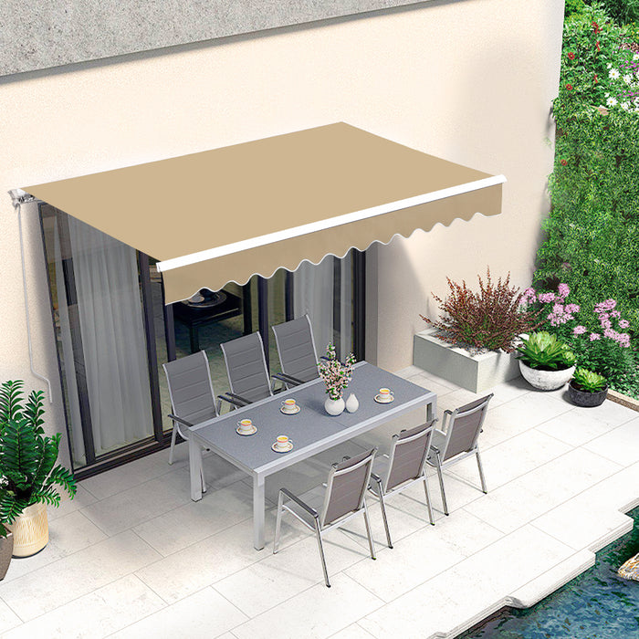 MCombo Patio Awning 10x8 /12x10 /13x8 Feet Fabric Replacement Sunshade Canopy for Retractable Awnings