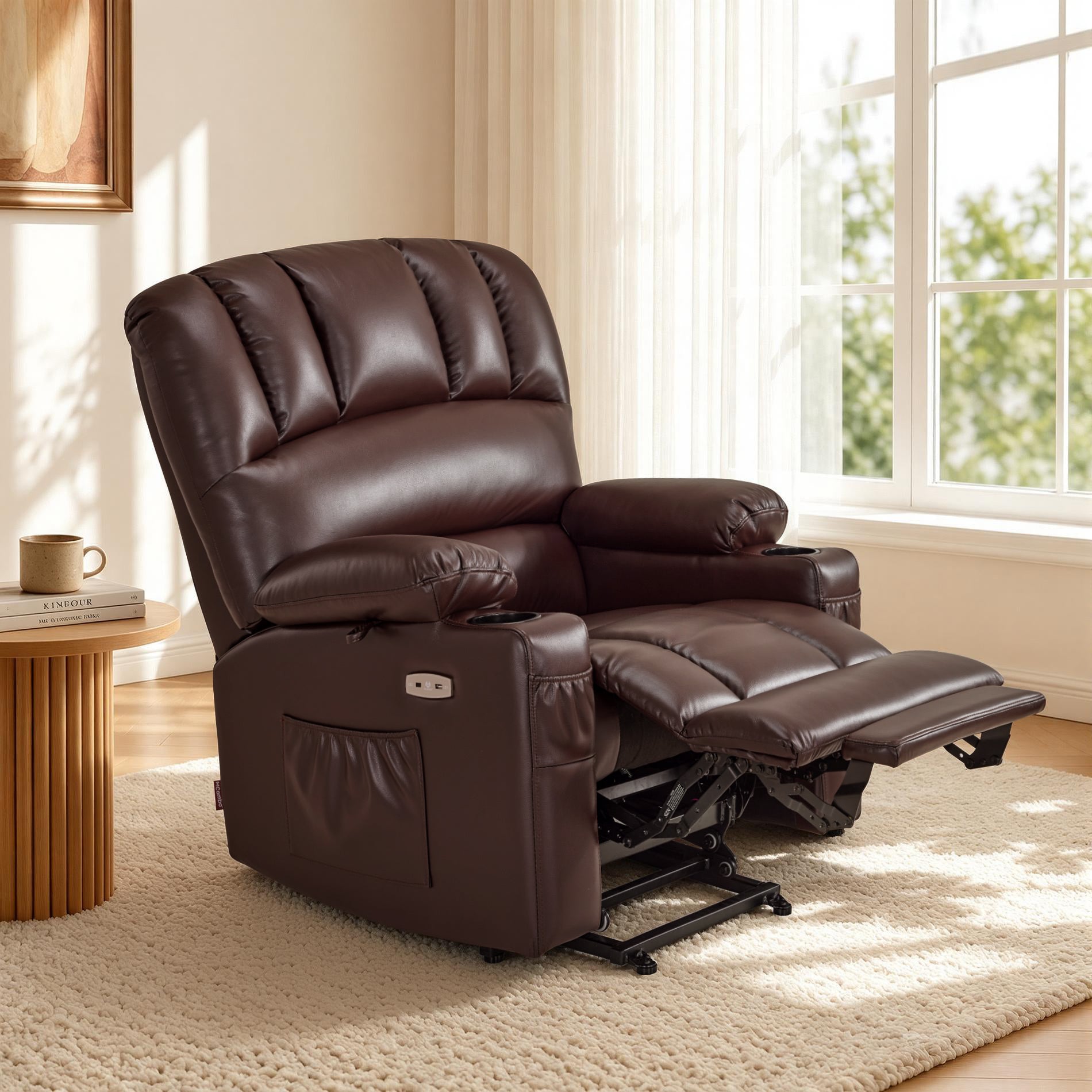 Power Lift Recliner Chair, Massage and Heat, Faux Leather 7095|7099|R7092|R7096