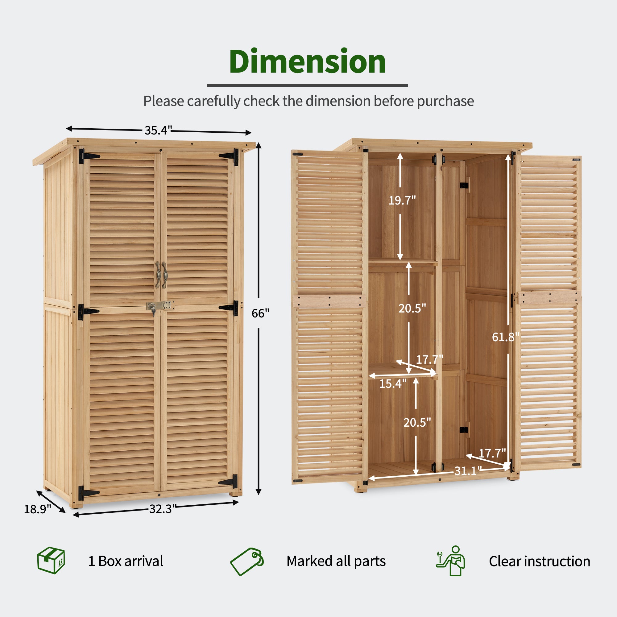 Outdoor Storage Cabinet, 0709|0808|1900