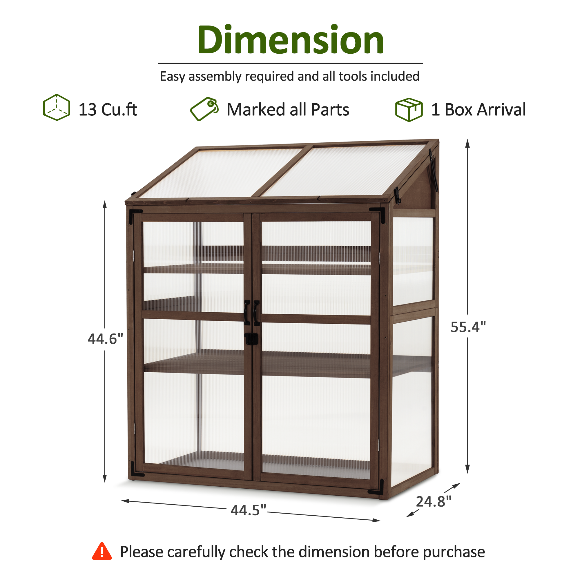 Large Cold Frame Greenhouse, 1344