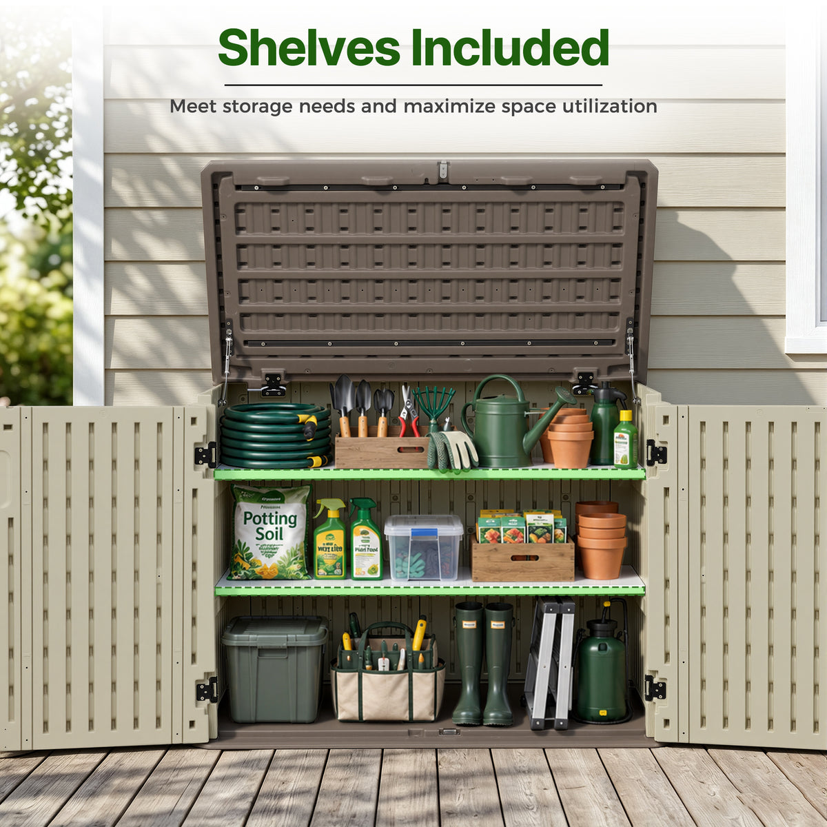 Small Plastic Storage Shed, SU5437|ST5737