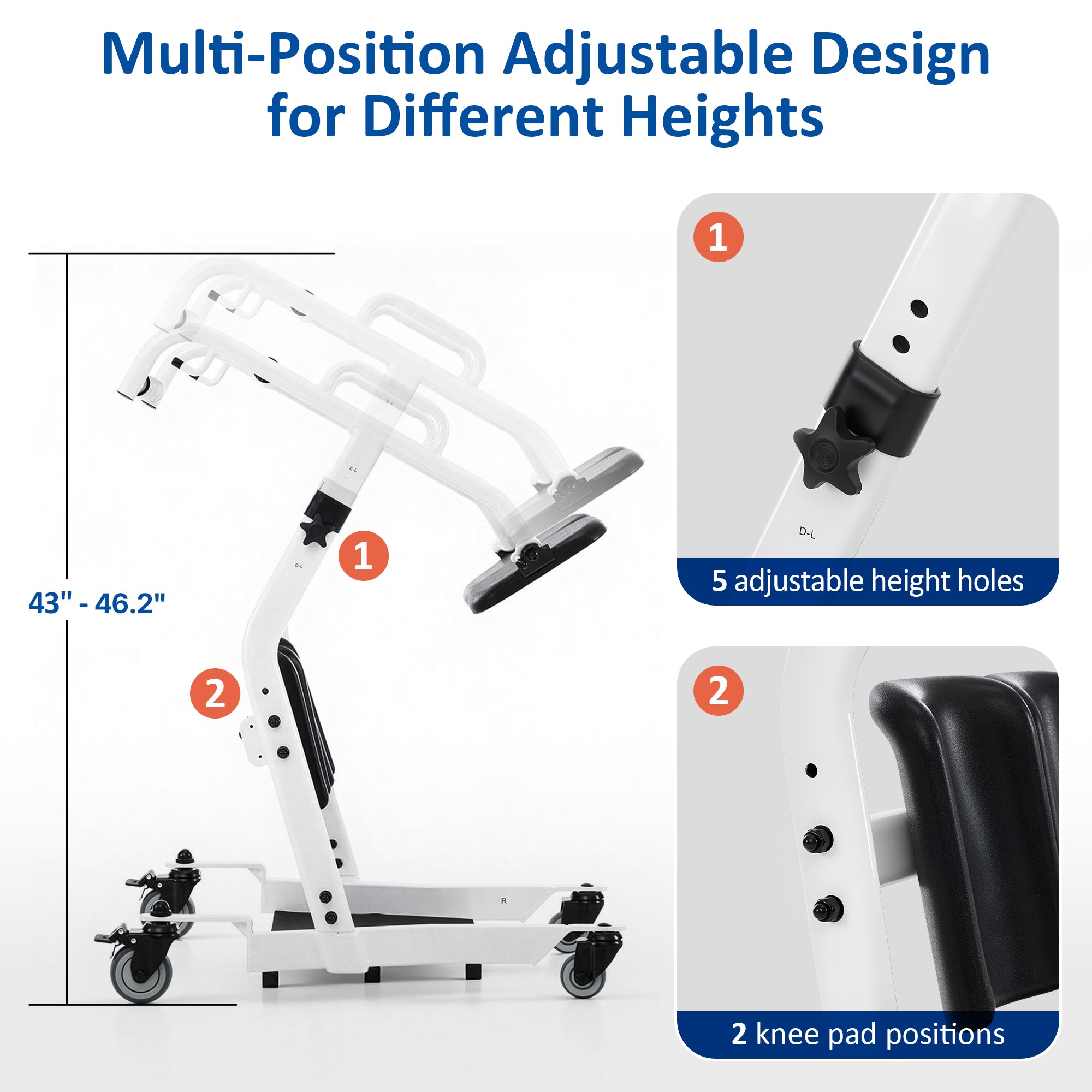 Sit to Stand Assist Lift for Elderly, 400lbs Capacity, STA477