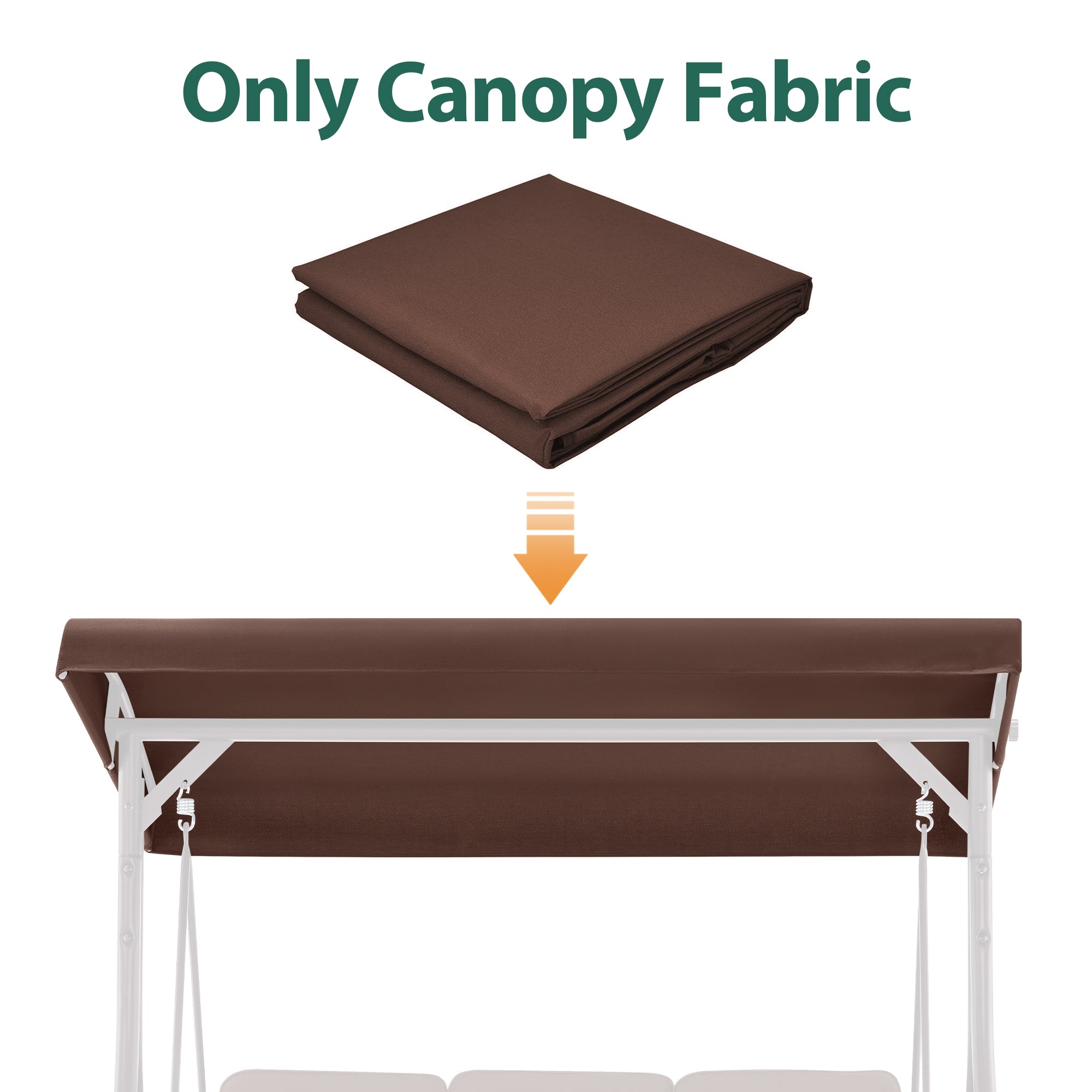 Porch Swing Canopy Replacement Cover, 4068