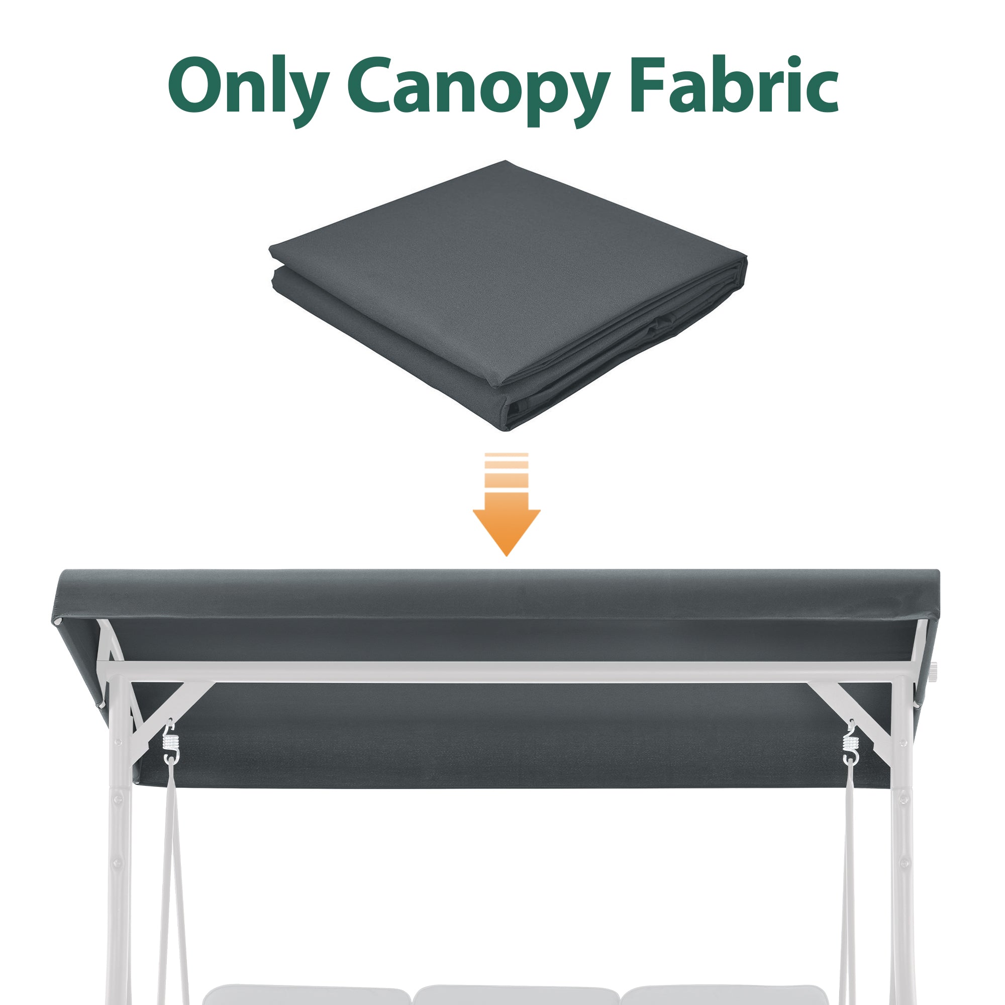 Porch Swing Canopy Replacement Cover, 4068