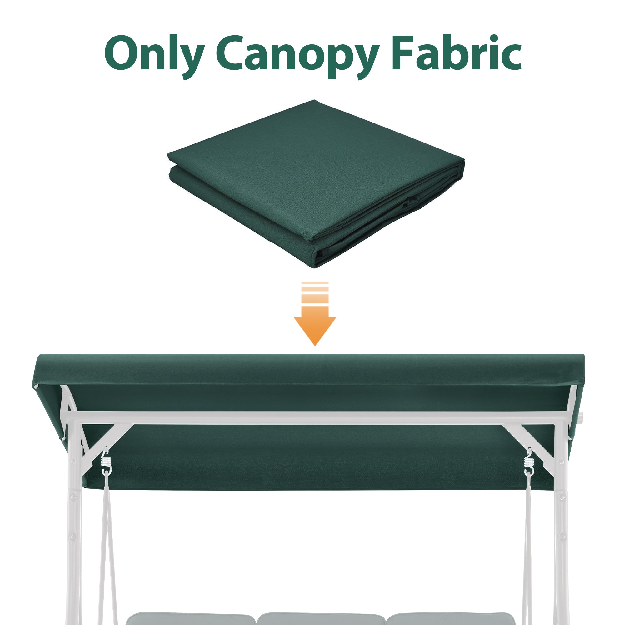 Porch Swing Canopy Replacement Cover, 4068