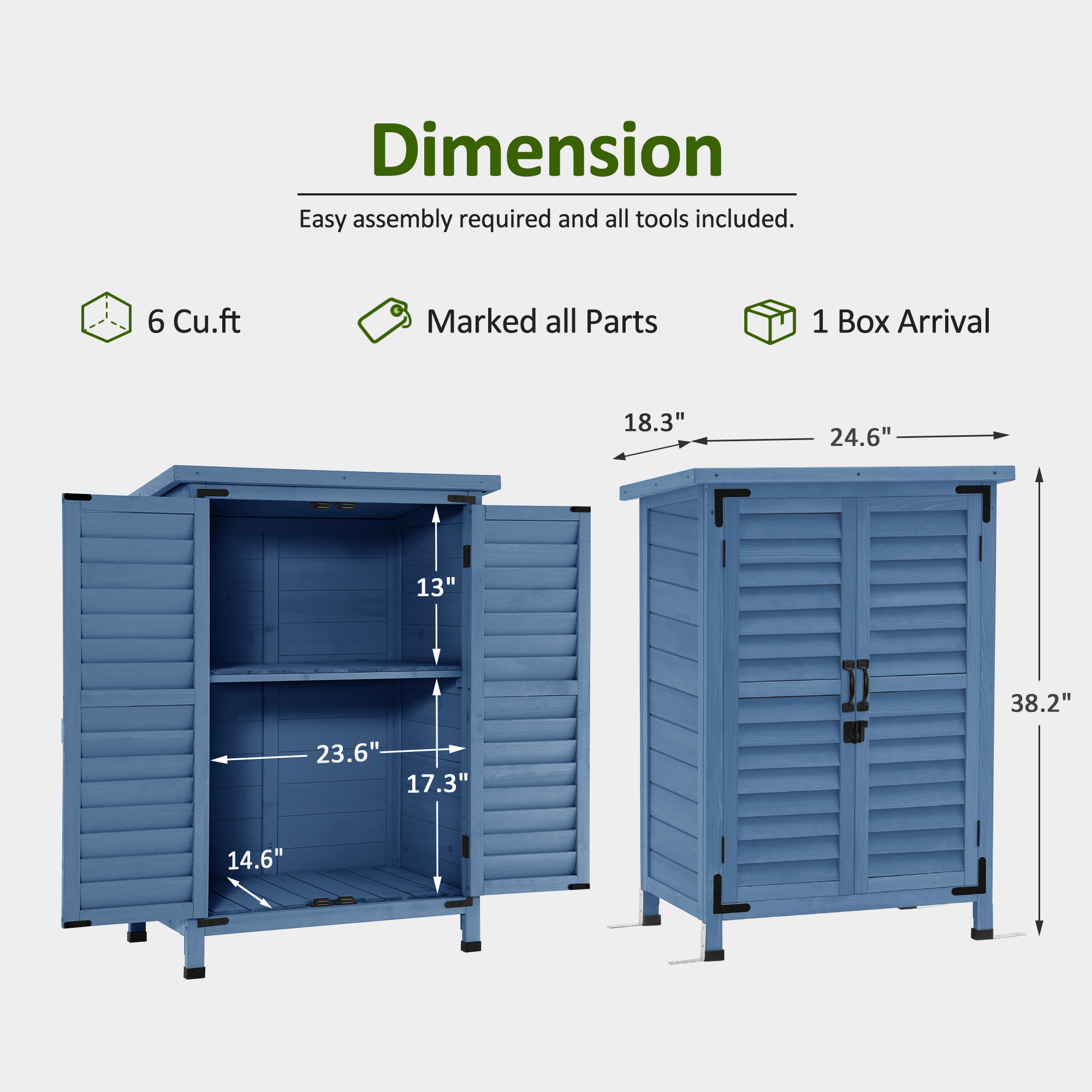 Small Outdoor Storage Cabinet, 0985