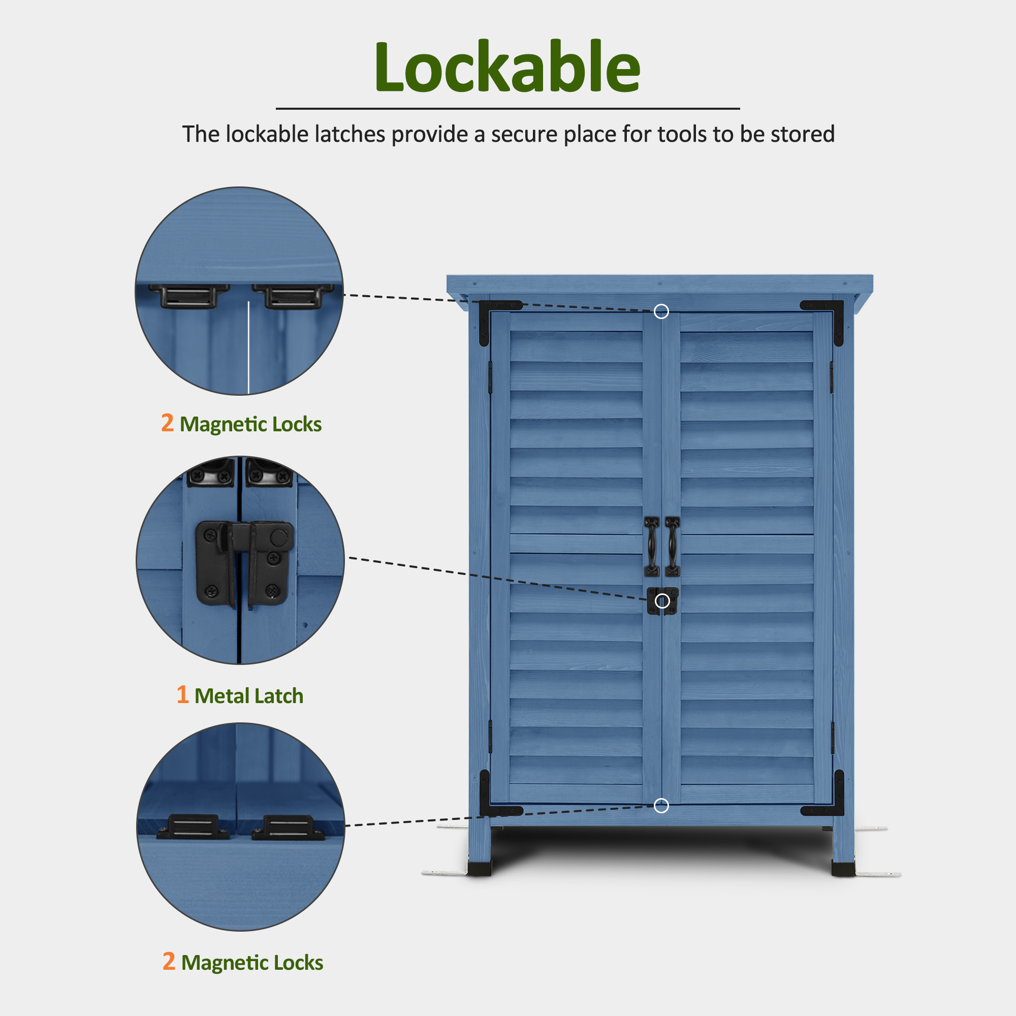 Small Outdoor Storage Cabinet, 0985