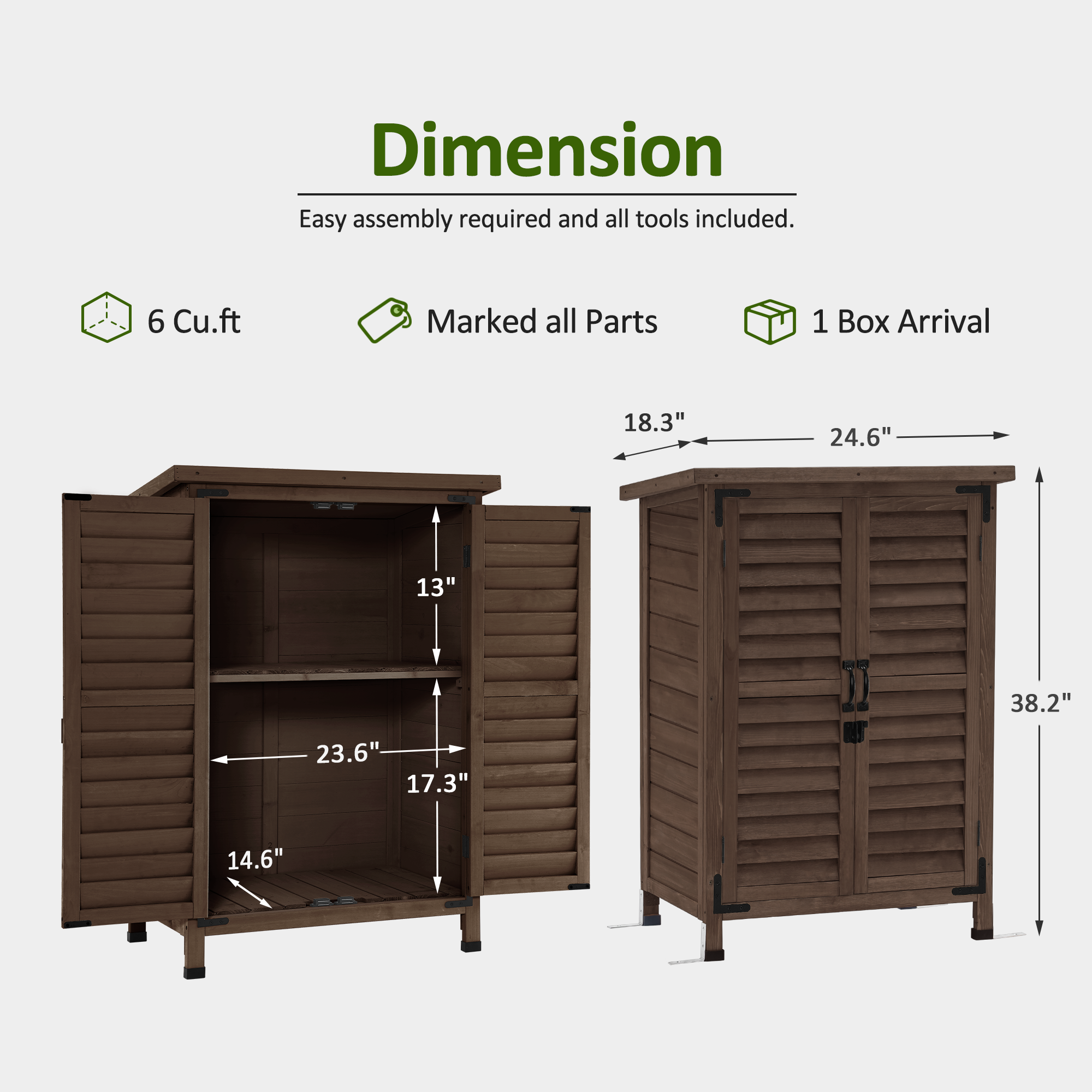 Small Outdoor Storage Cabinet, 0985