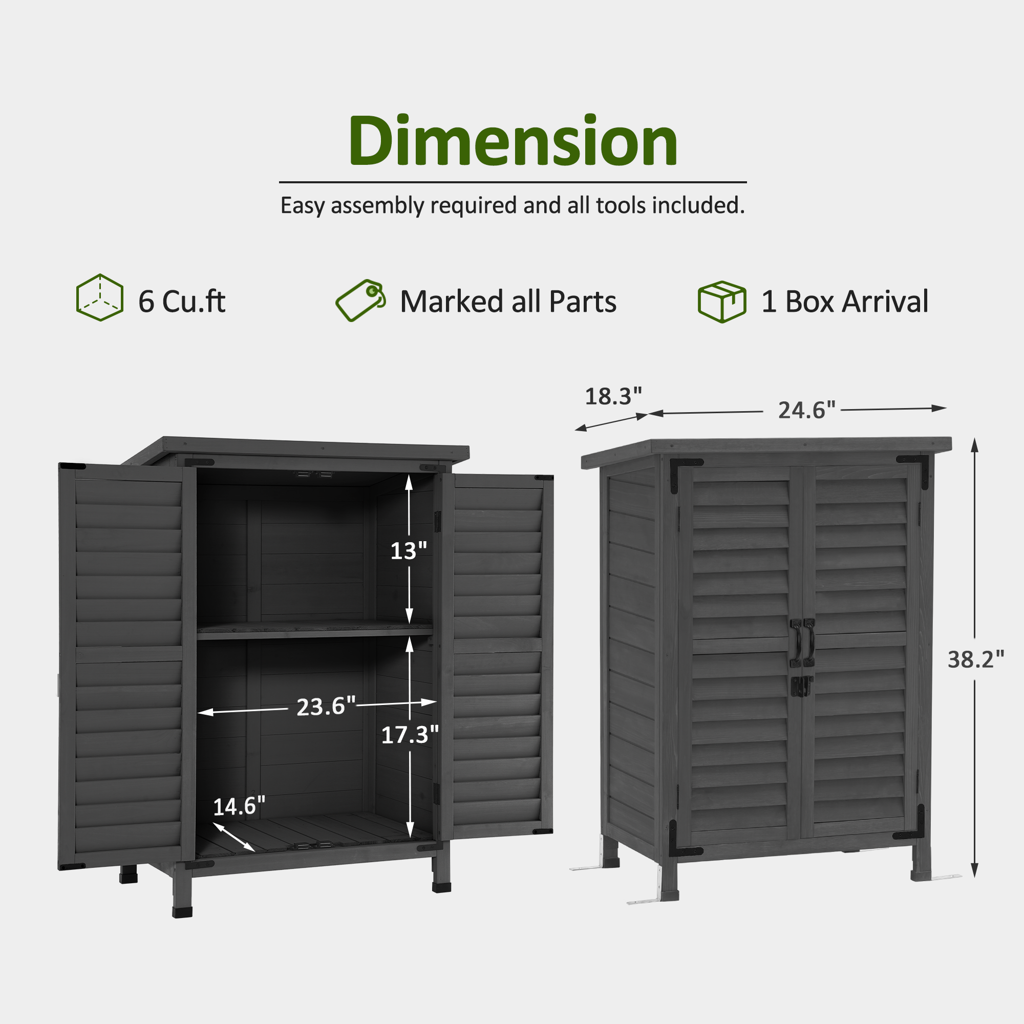 Small Outdoor Storage Cabinet, 0985