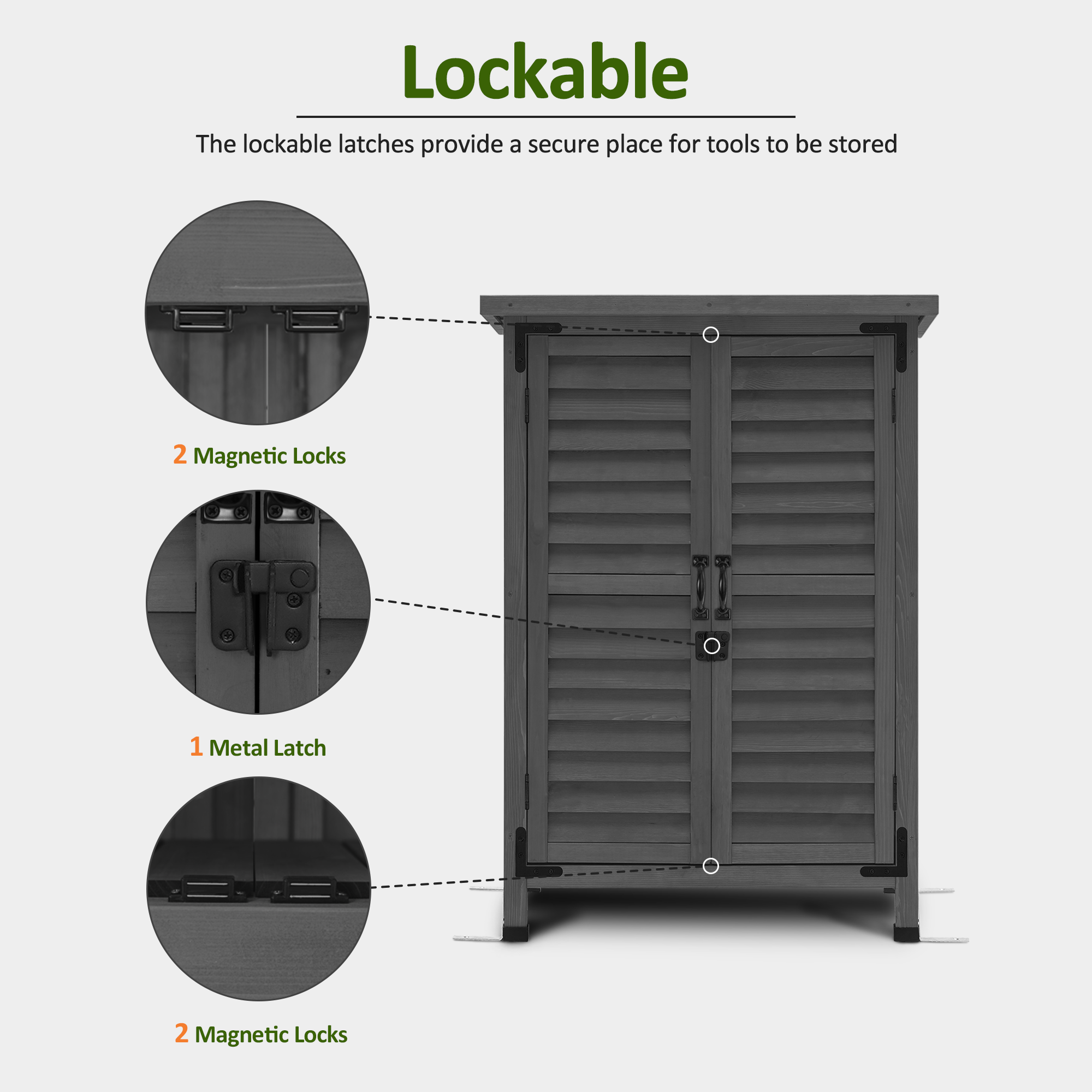 Small Outdoor Storage Cabinet, 0985