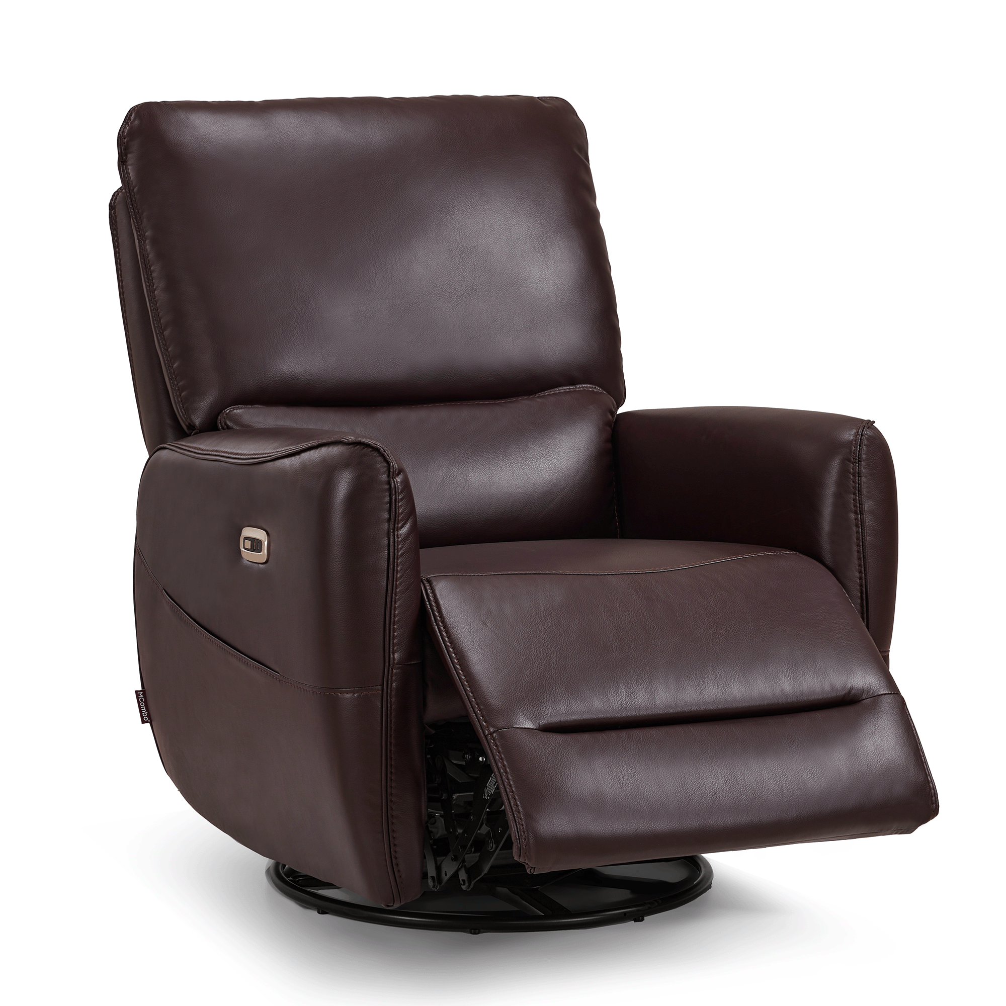 Power Swivel Rocker Recliner, Faux Leather 6922