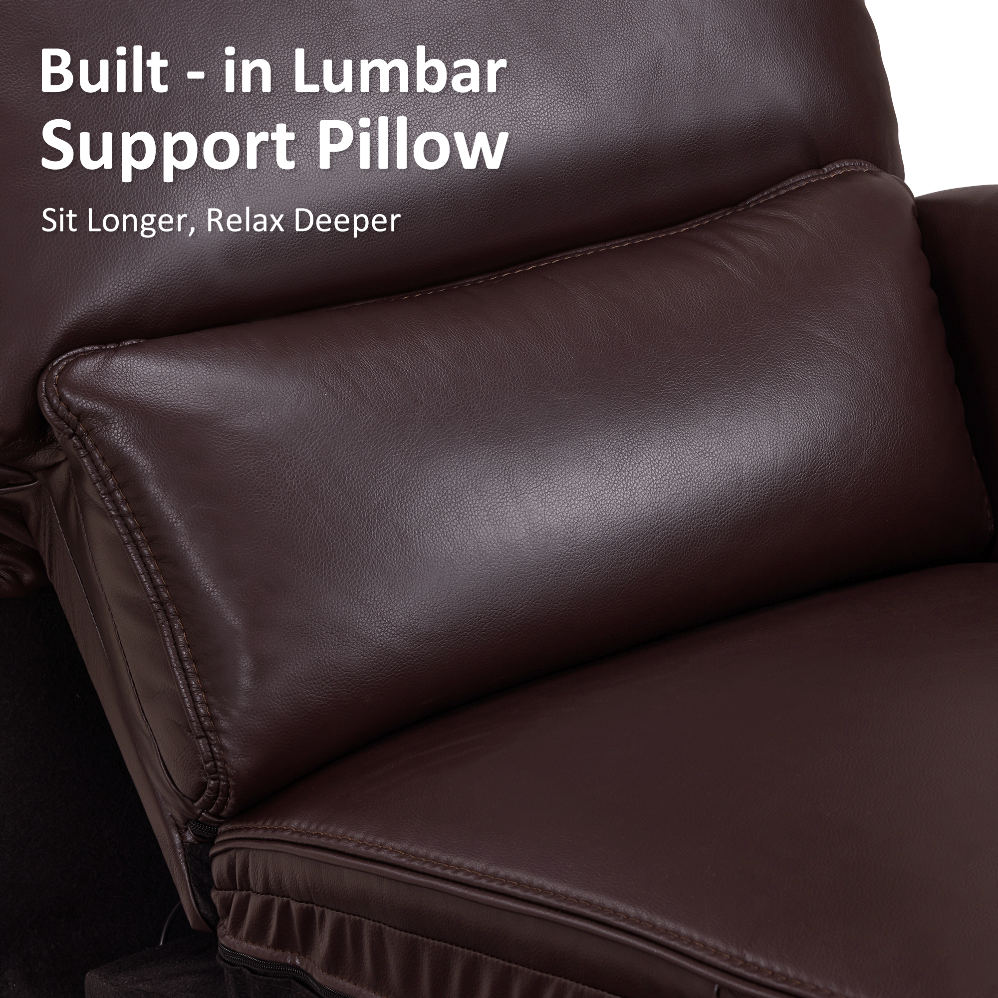 Power Swivel Rocker Recliner, Faux Leather 6922