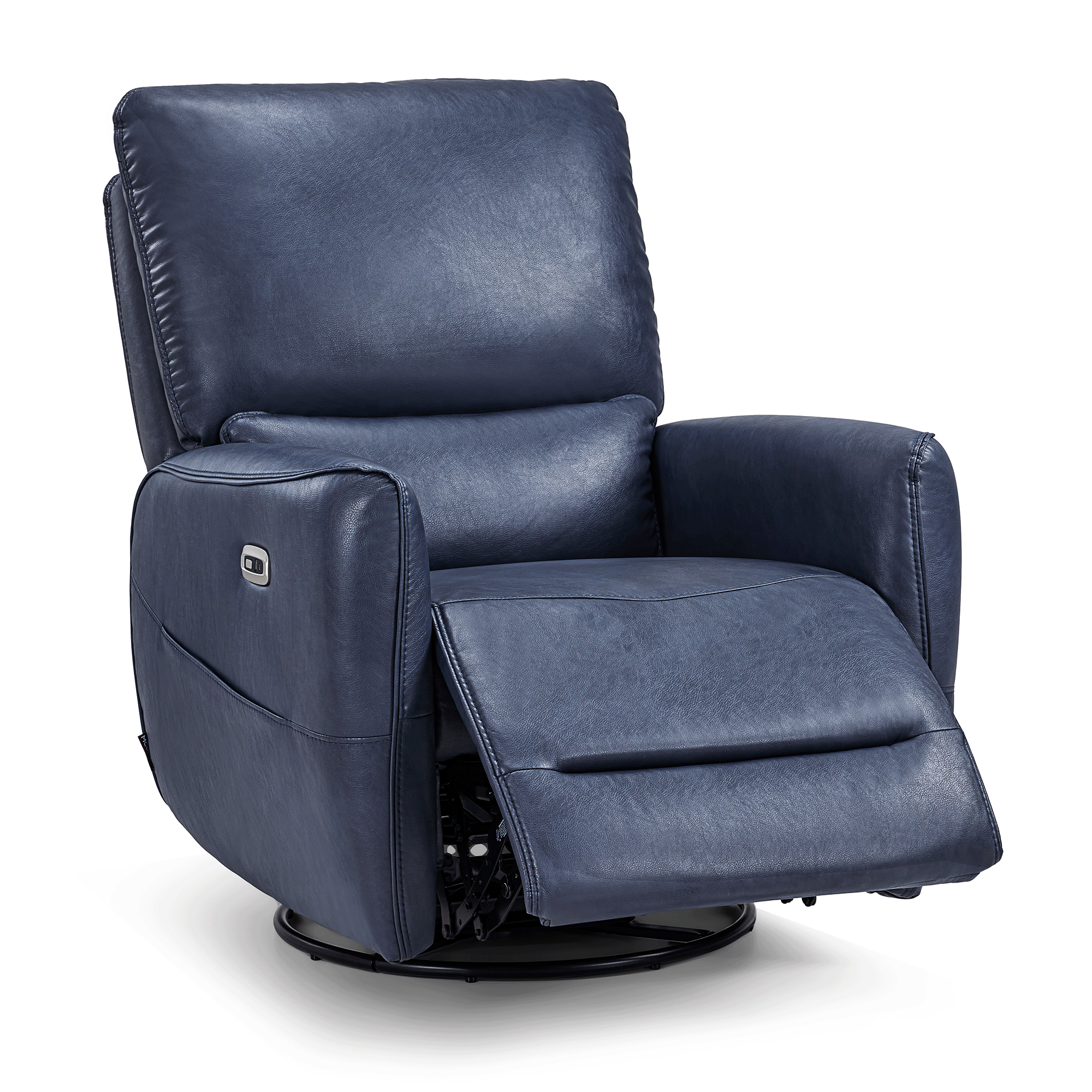 Power Swivel Rocker Recliner, Faux Leather 6922