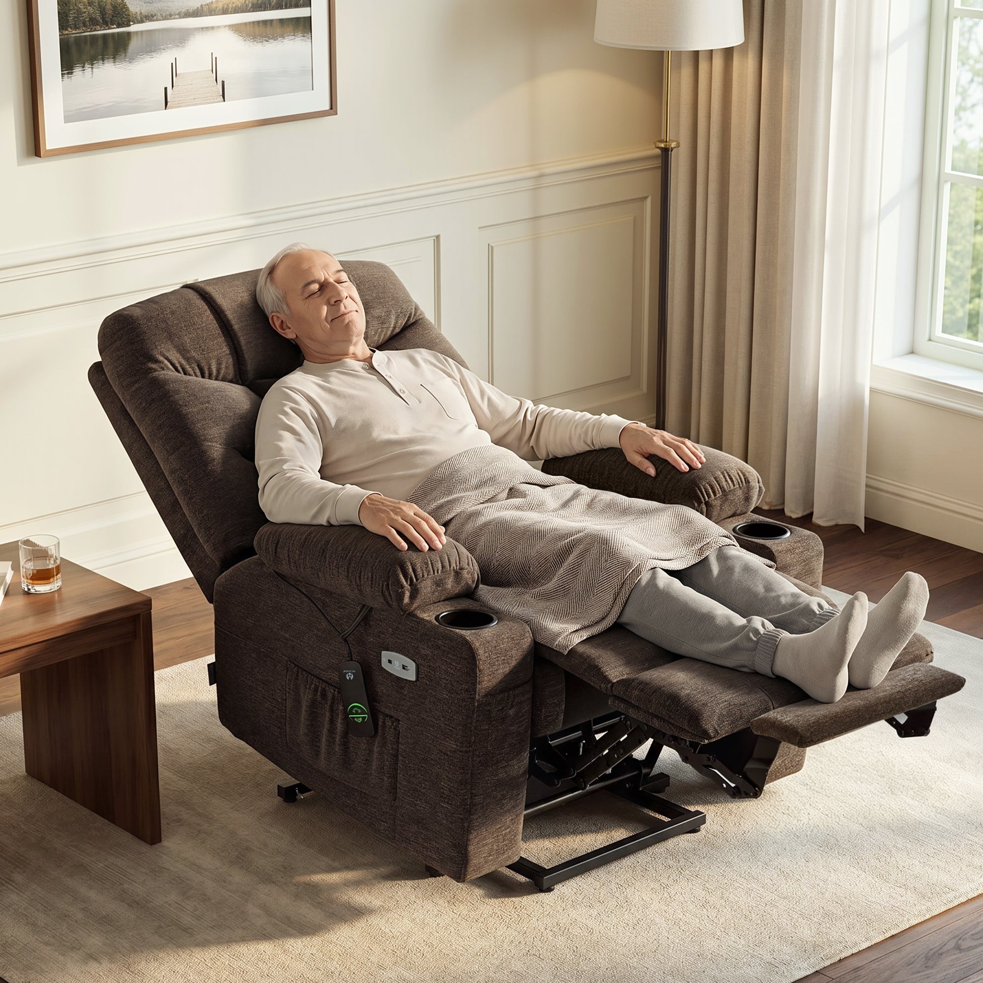 Power Lift Recliner Chair for Elderly, Fabric 7283|7281|7287|R7289|R7399