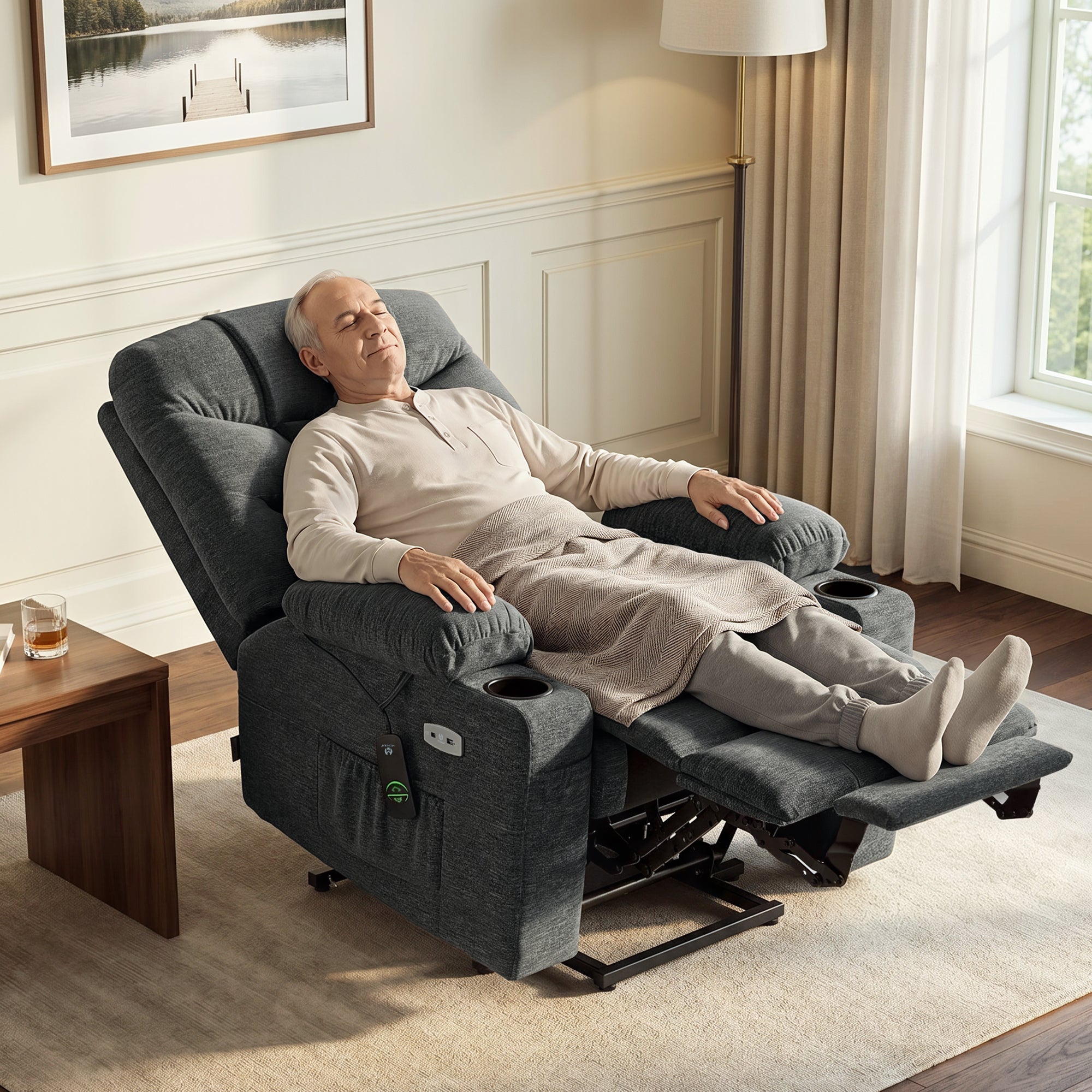 Power Lift Recliner Chair for Elderly, Fabric 7283|7281|7287|R7289|R7399