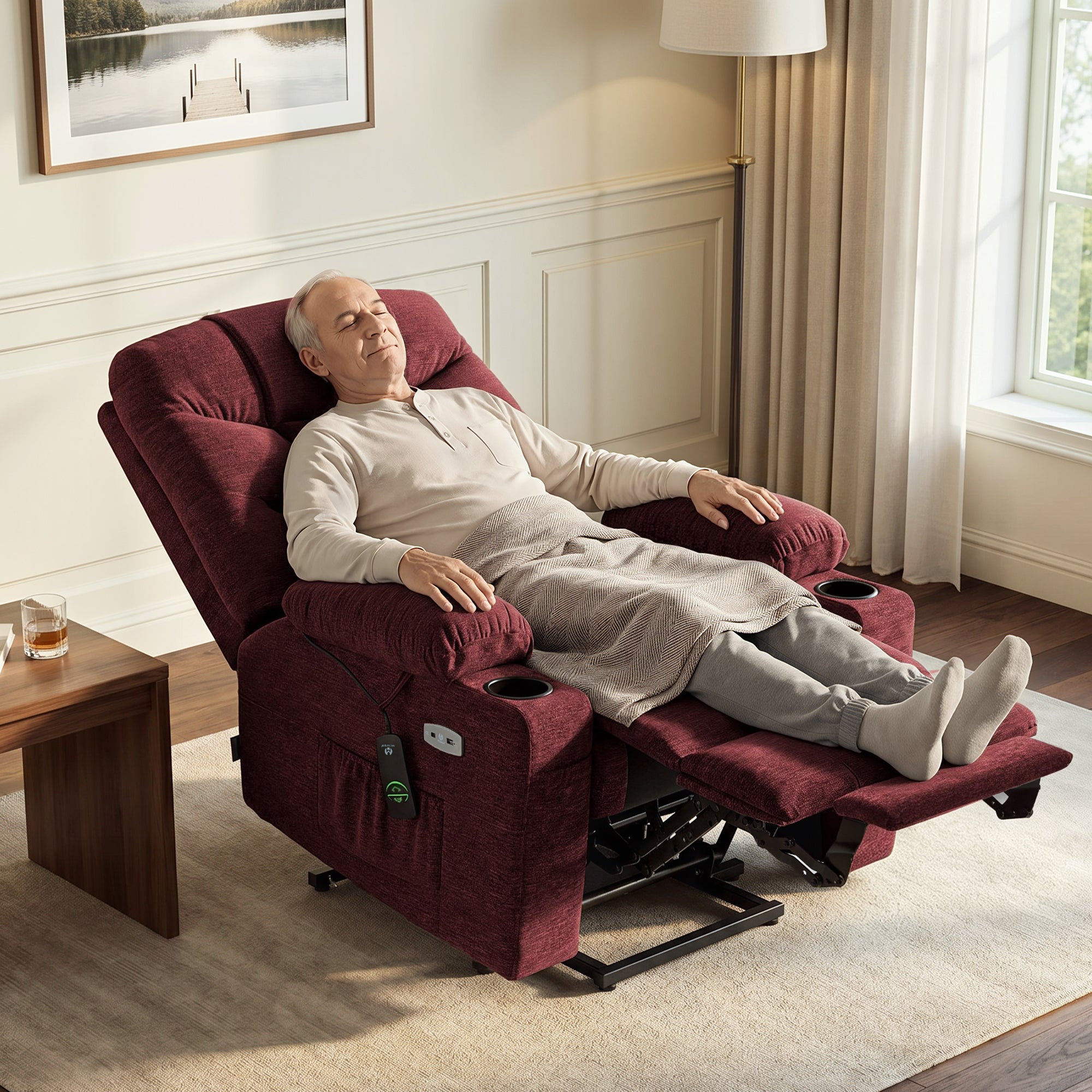 Power Lift Recliner Chair for Elderly, Fabric 7283|7281|7287|R7289|R7399