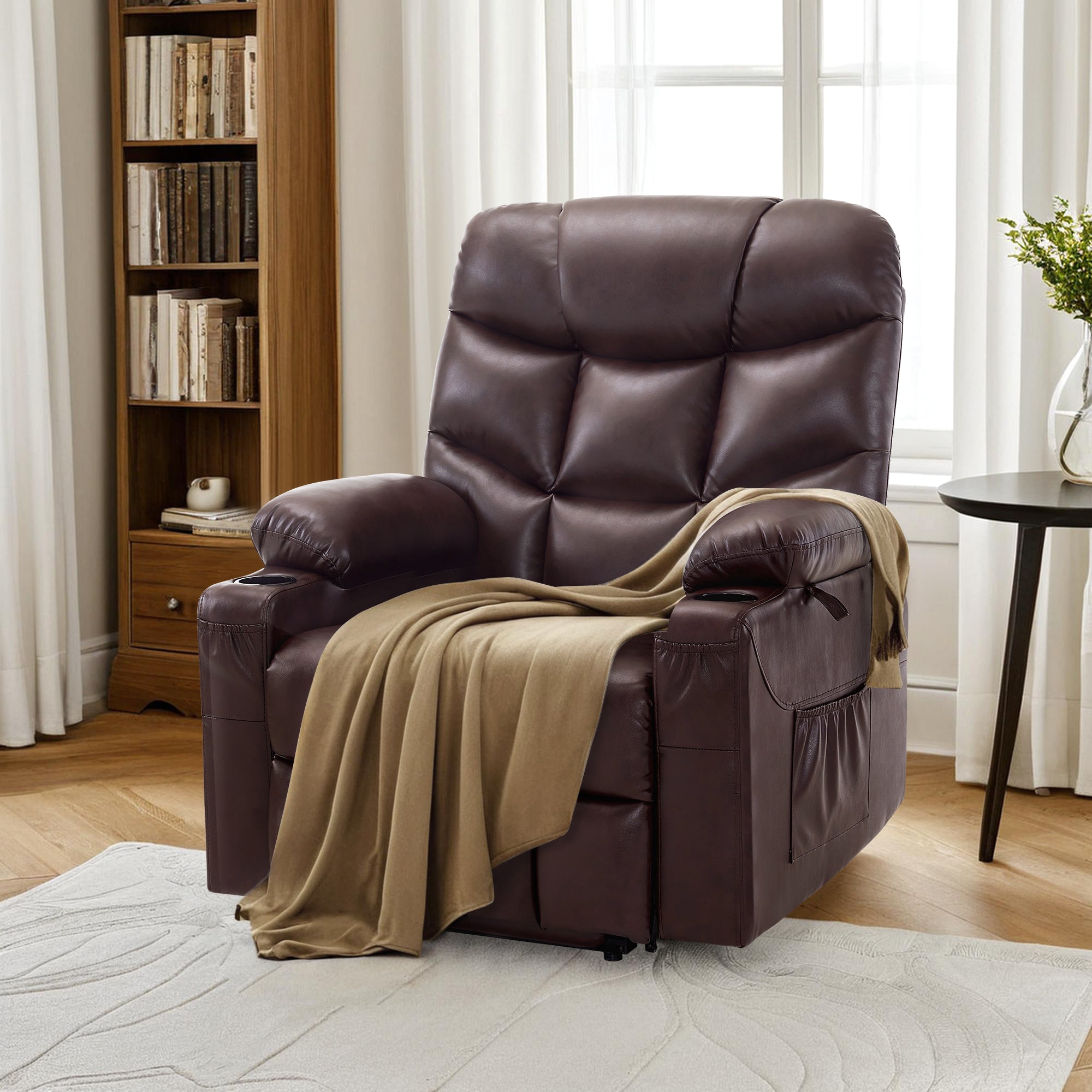 Power Lift Recliner Chair for Elderly, Faux Leather 7287|R7289