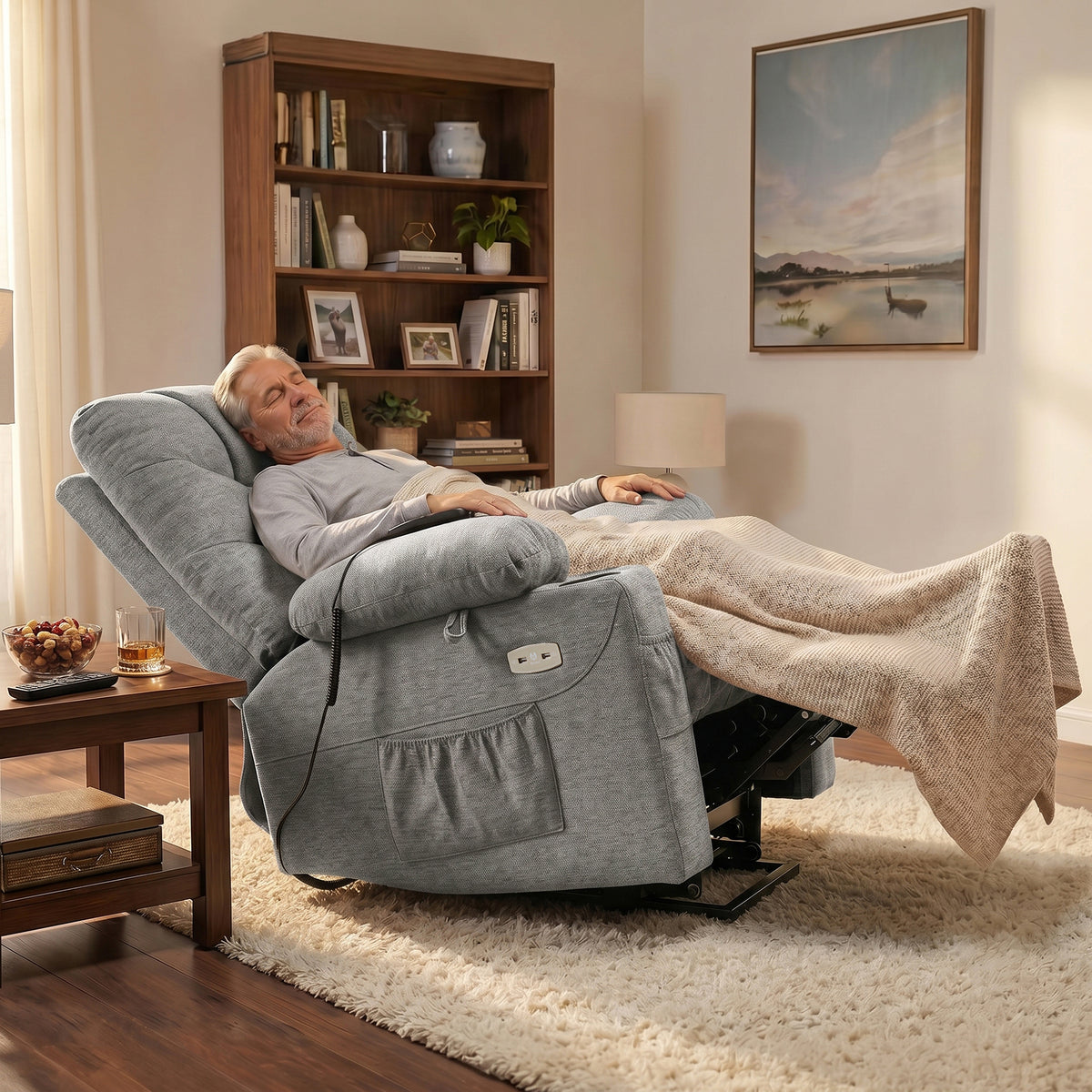 Power Lift Recliner Chair for Elderly, Fabric 7287|7283|7281|R7289|R7399