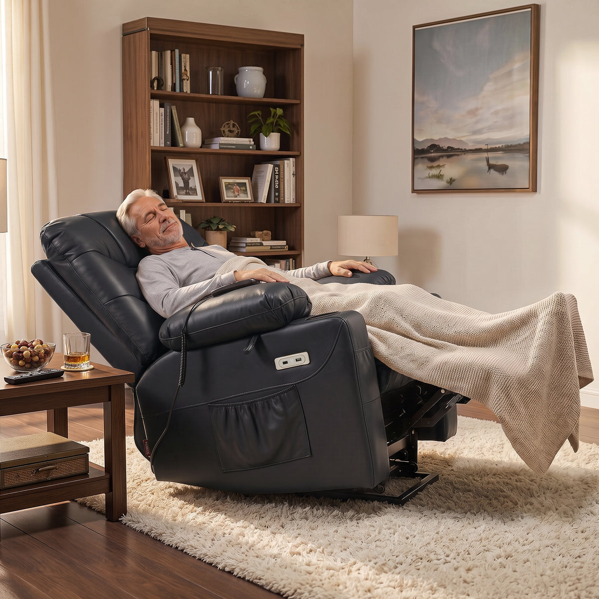 Power Lift Recliner Chair for Elderly, Faux Leather 7287|R7289|7283