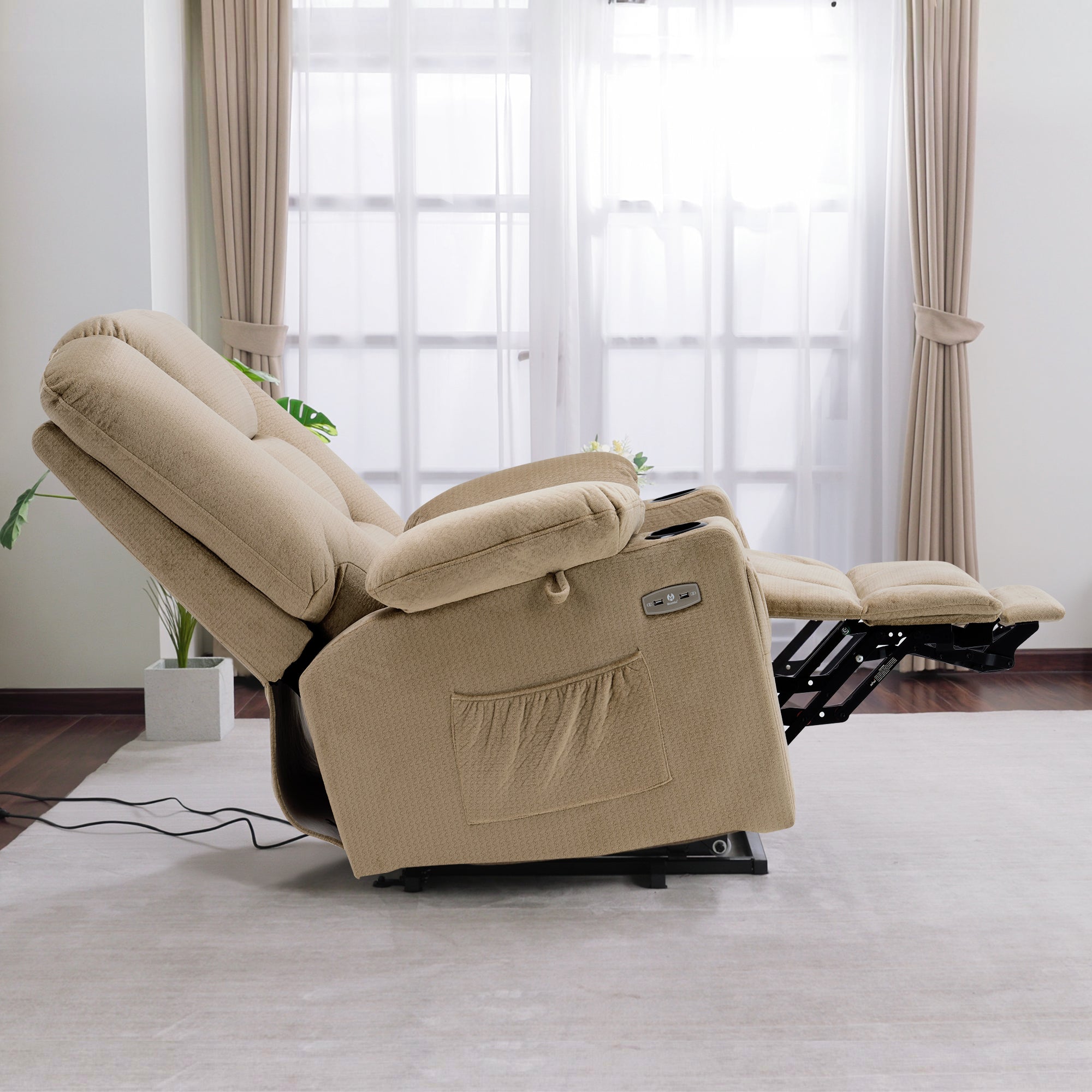 Power Lift Recliner Chair, Massage and Heat, Fabric 7549|R7541|R7561