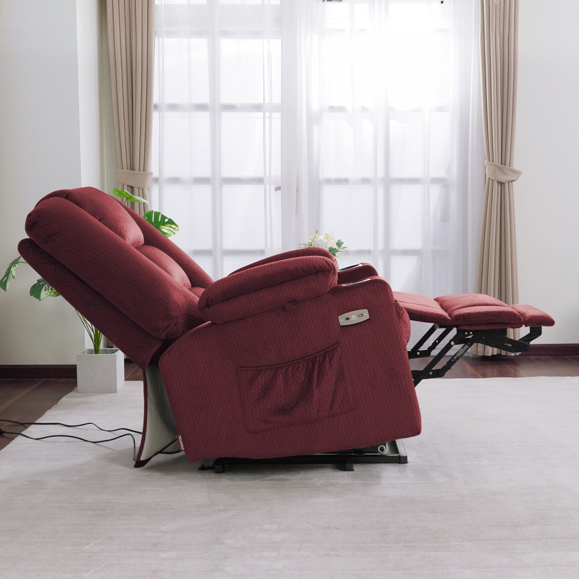 Power Lift Recliner Chair, Massage and Heat, Fabric 7549|R7541|R7561