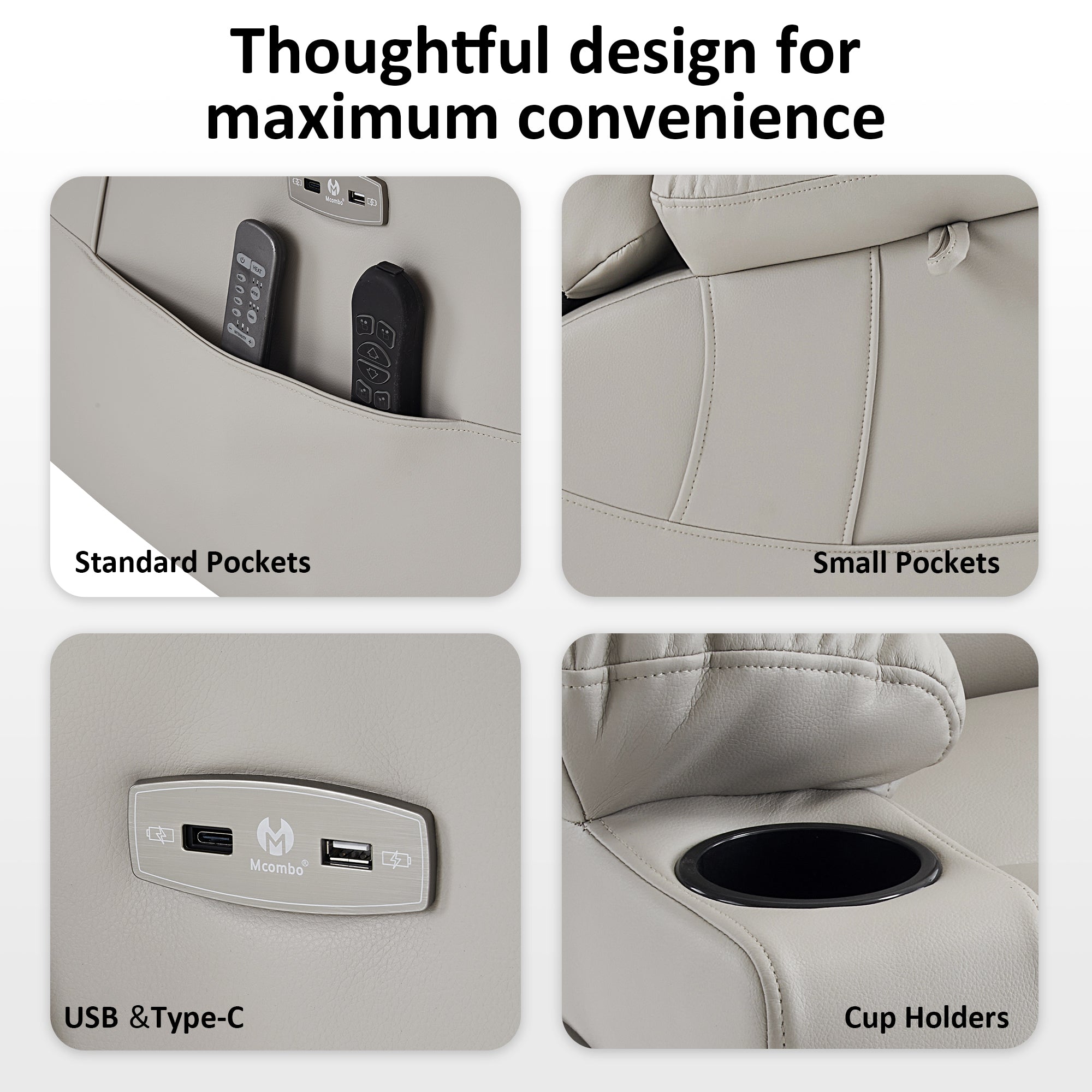 Power Lift Recliner Chair for Elderly,Triple Motor, Massage and Heat, Faux Leather 7632|7634|R7635