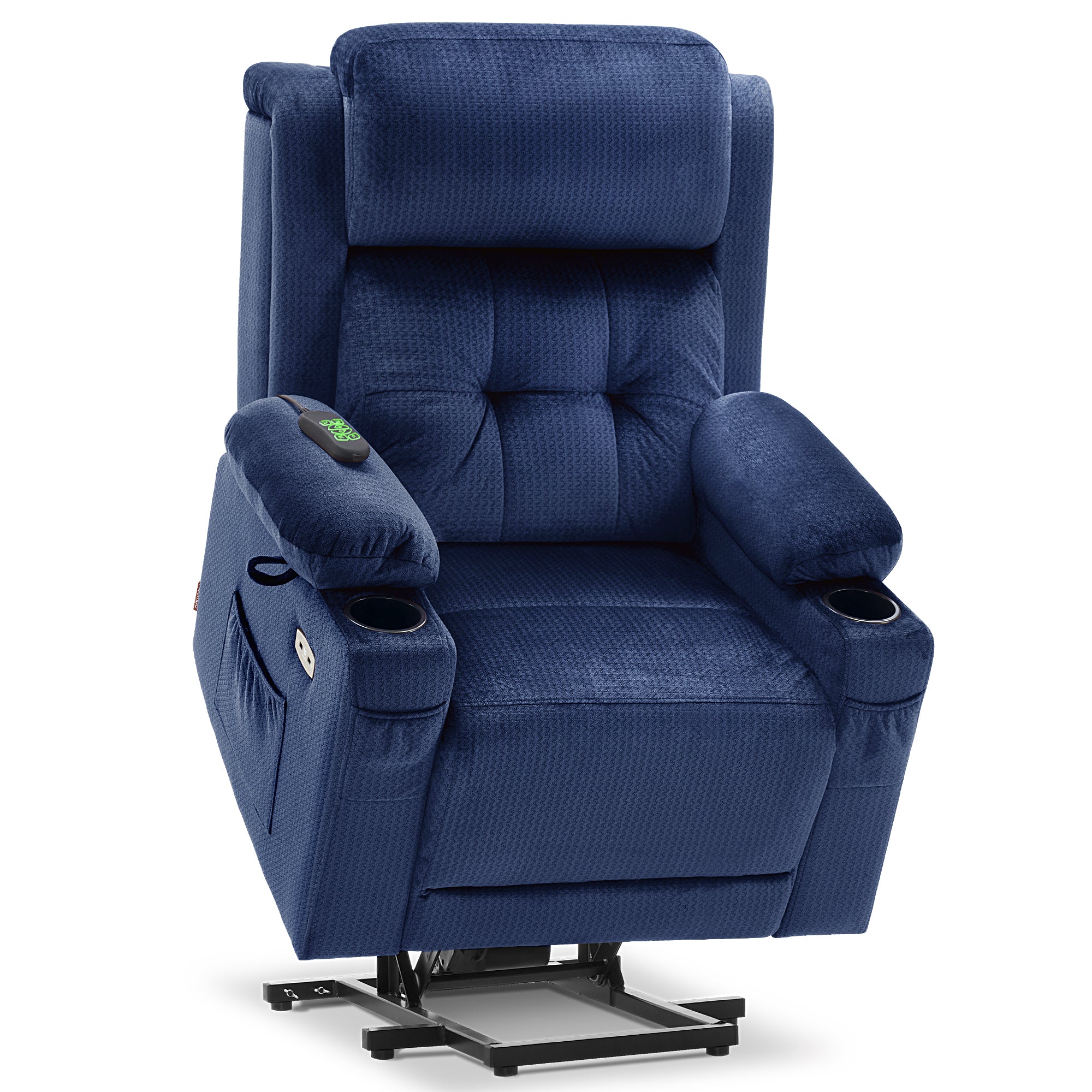 Power Lift Recliner Chair, Triple Motor, Massage and Heat, Fabric 7661|7662|7664