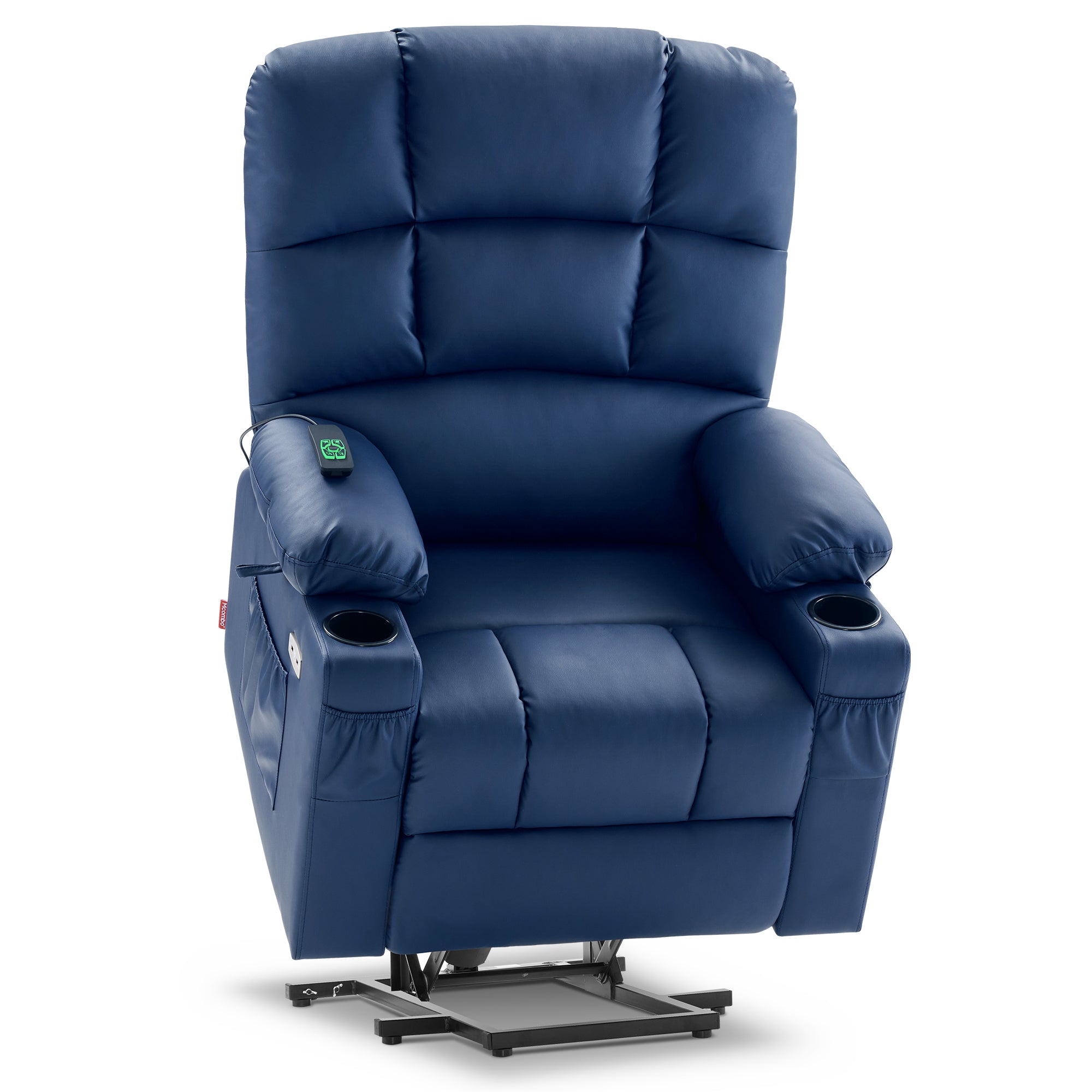 Power Lift Recliner Chair for Elderly, Dual Motor, Massage and Heat, Faux Leather 7680|7679|R7688|R7677