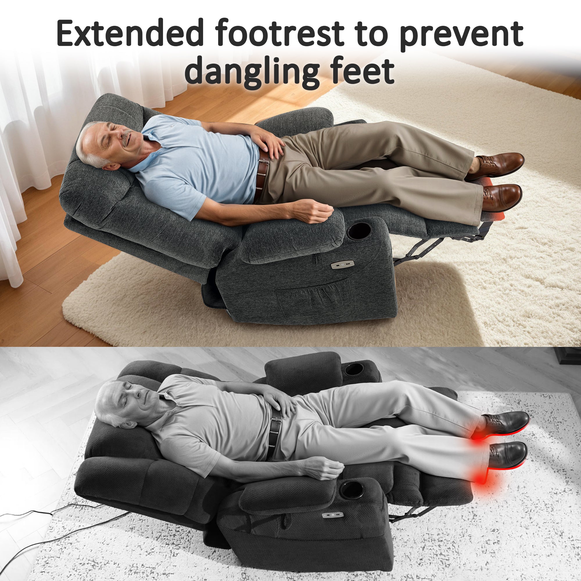 Power Lift Recliner Chair for Elderly, Fabric 7283|7281|7287|R7289|R7399