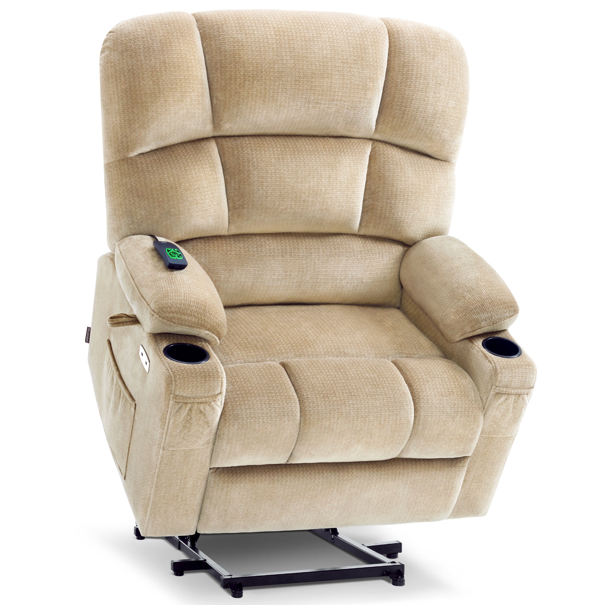 Power Lift Recliner Chair for Elderly, Dual Motor, Massage and Heat, Fabric 7680|7679|R7688|R7677 - Brown / Large Power Lift Recliner Chair for Elderly, Dual Motor, Massage and Heat, Fabric 7680|7679|R7688|R7677 - Brown / Large