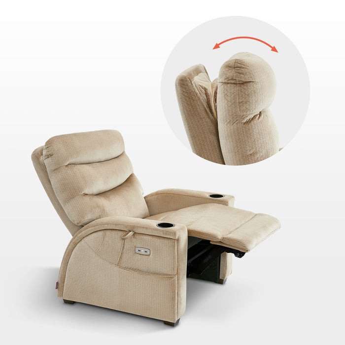 MCombo Power Zero Gravity Recliner Chair for Living Room, Power Headrest, Infinite Position, Fabric ZG334