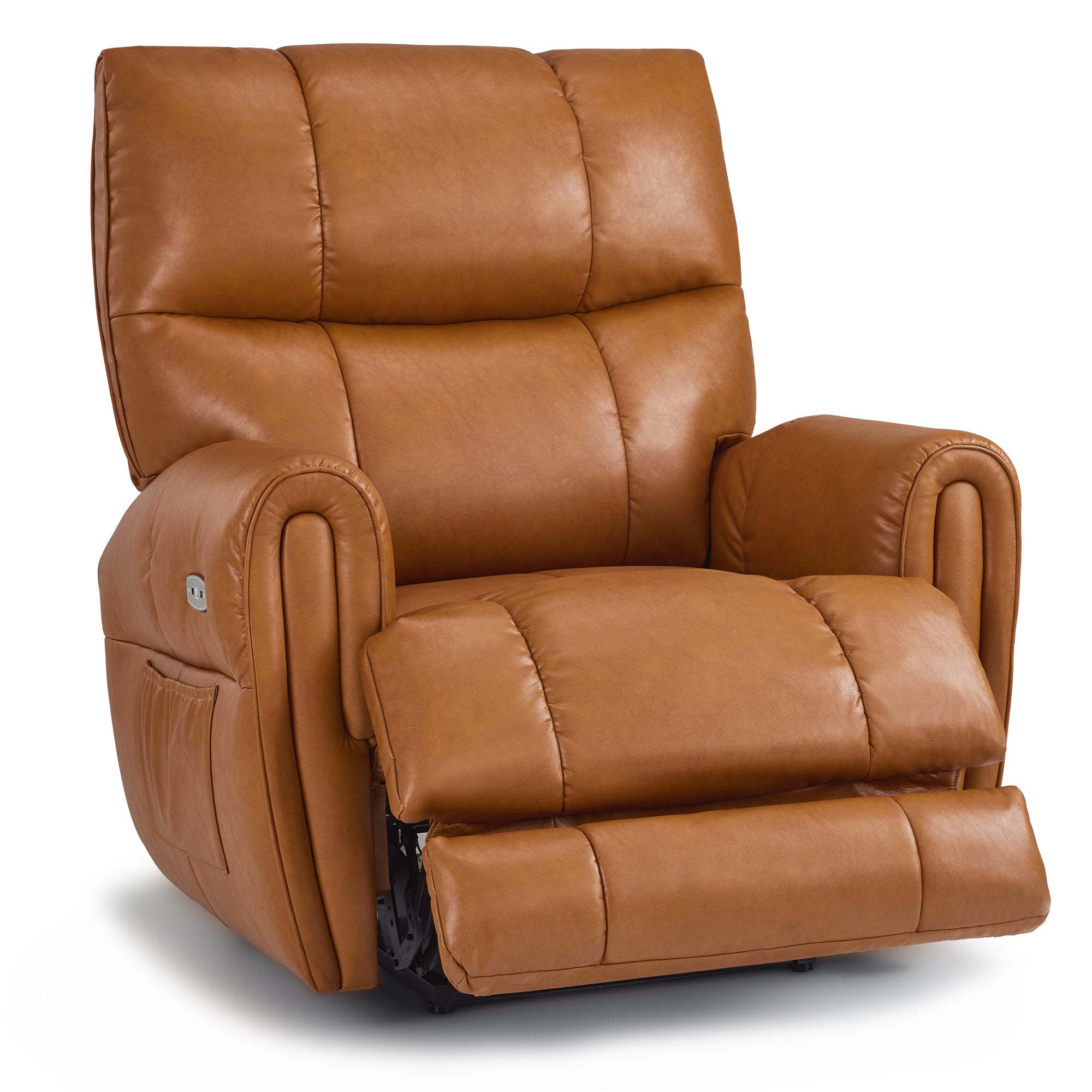 Large Dual Motor Power Recliner Chair with Heat and Vibration, 6199