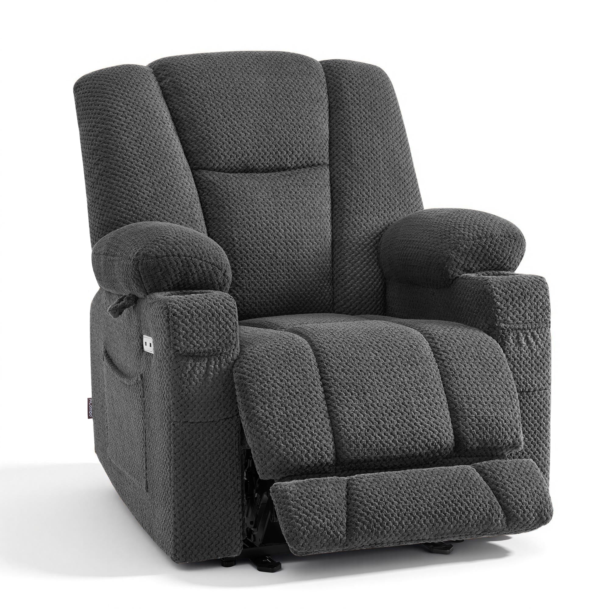 Power Recliner Chair with Massage and Heat, Fabric 8015|8017