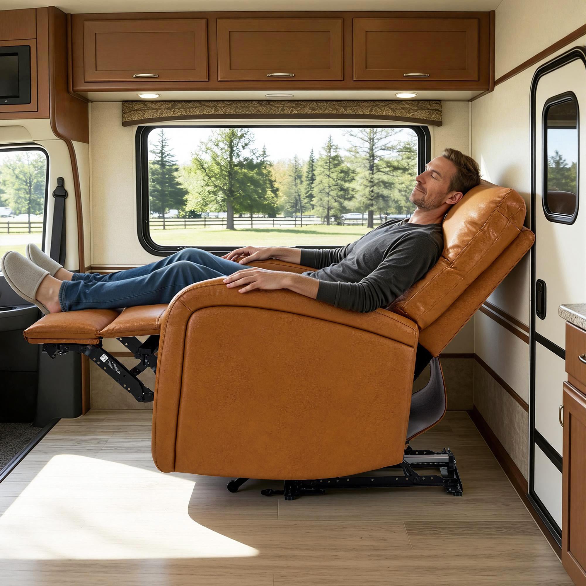 Zero Wall Recliner Chair, Power Recliner with USB & Type-C Dual Charge Ports, for Small Space, Living Room, RV PR644