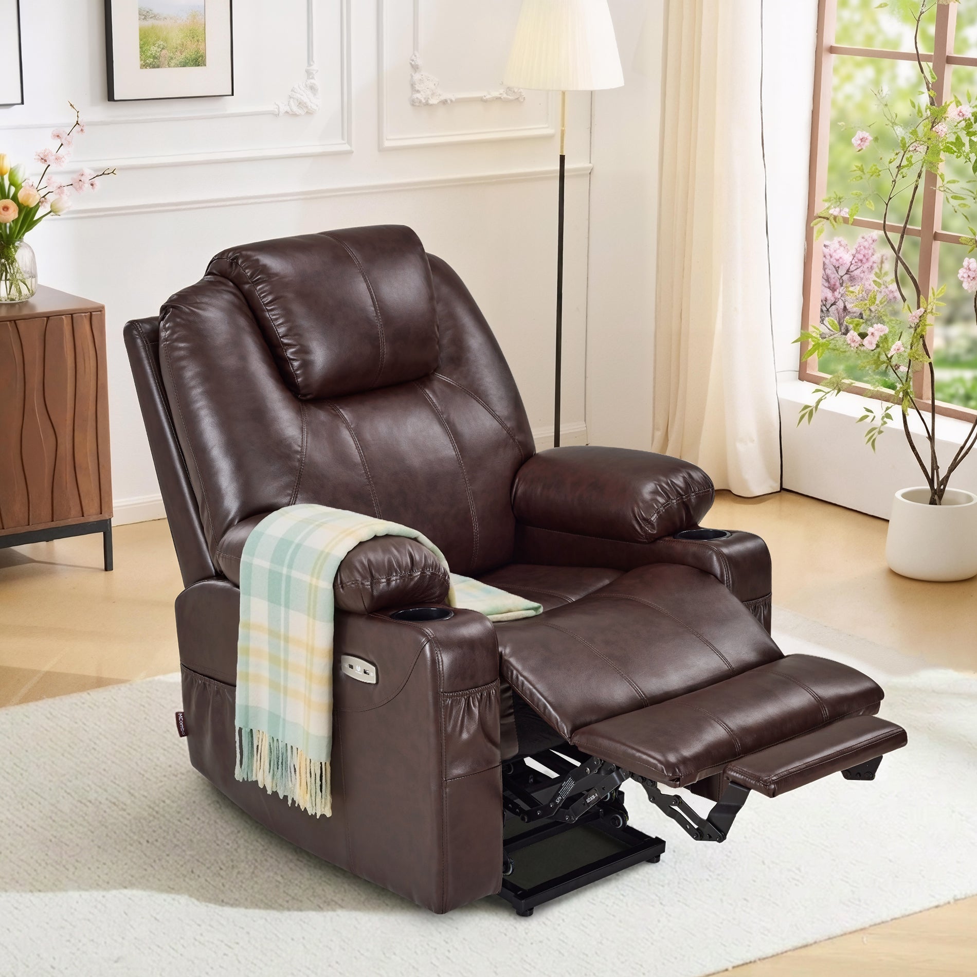 Power Lift Recliner Chair for Elderly, Massage and Heat, Faux Leather 7040|7516|7141|R7045|R7510