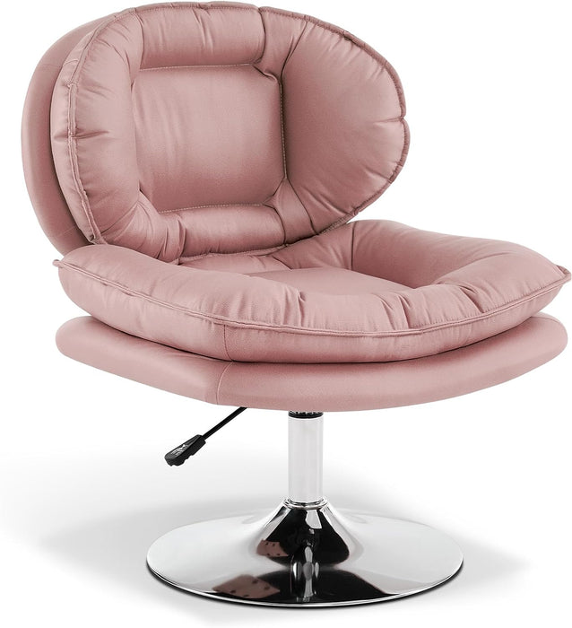MCombo Swivel Accent Chair with Height Adjustment, Upholstered Desk Chair for Living Room Office 4846/4473