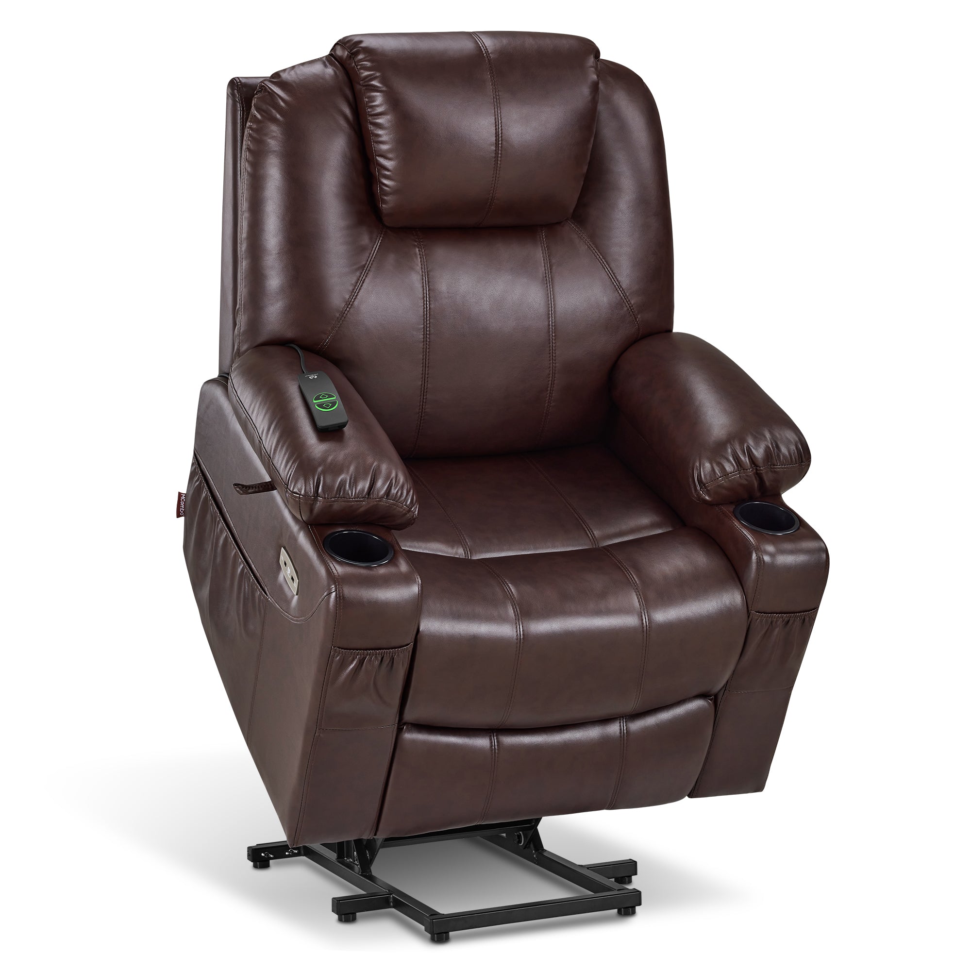 Power Lift Recliner Chair for Elderly, Massage and Heat, Faux Leather 7040|7516|7141|R7045|R7510