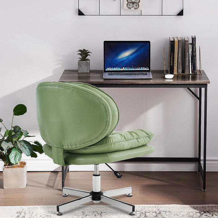 MCombo Swivel Accent Chair with Height Adjustment, Upholstered Desk Chair for Living Room Office 4846/4473