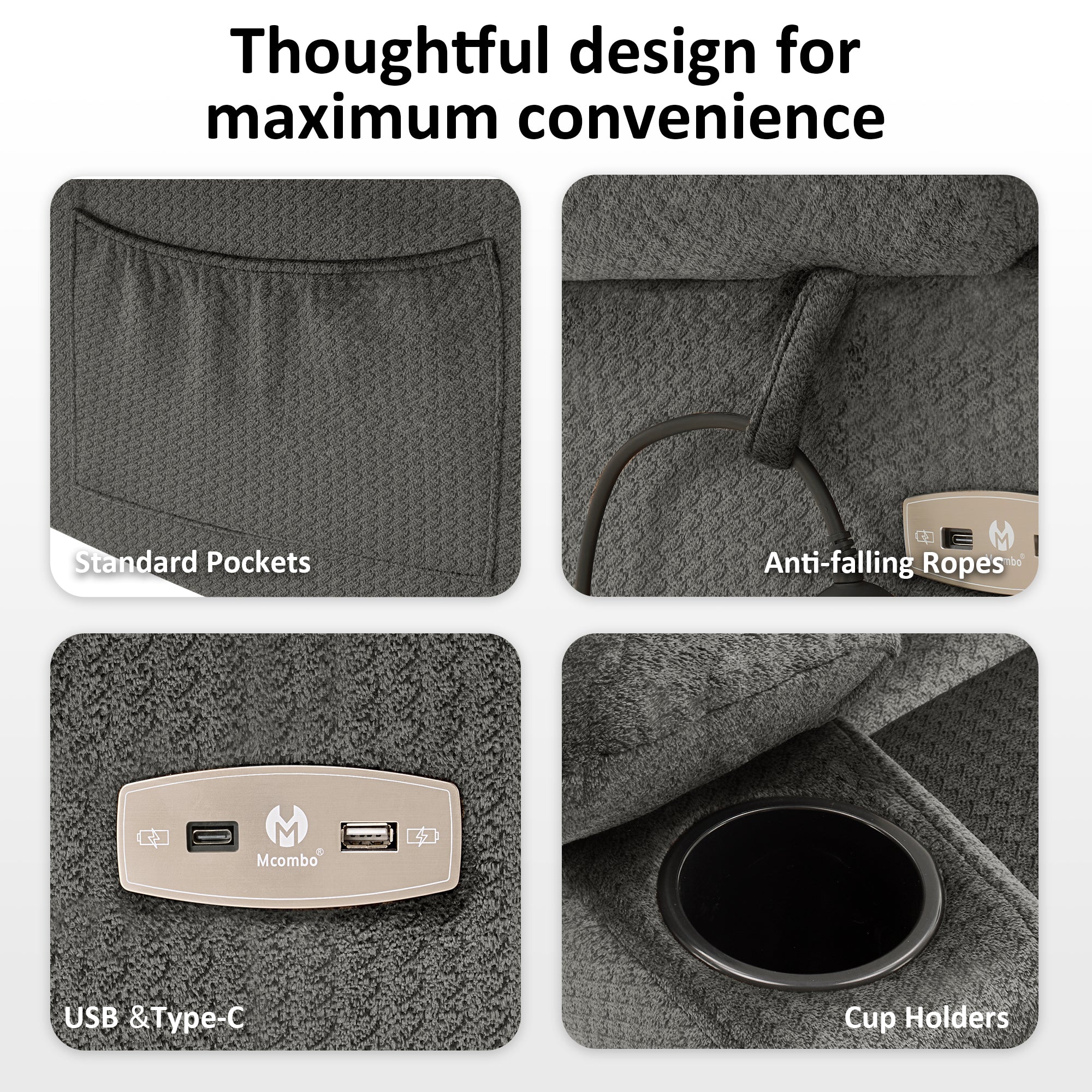 Power Lift Recliner Chair for Elderly, Dual Motor, Massage and Heat, Fabric 7680|7679|R7688|R7677