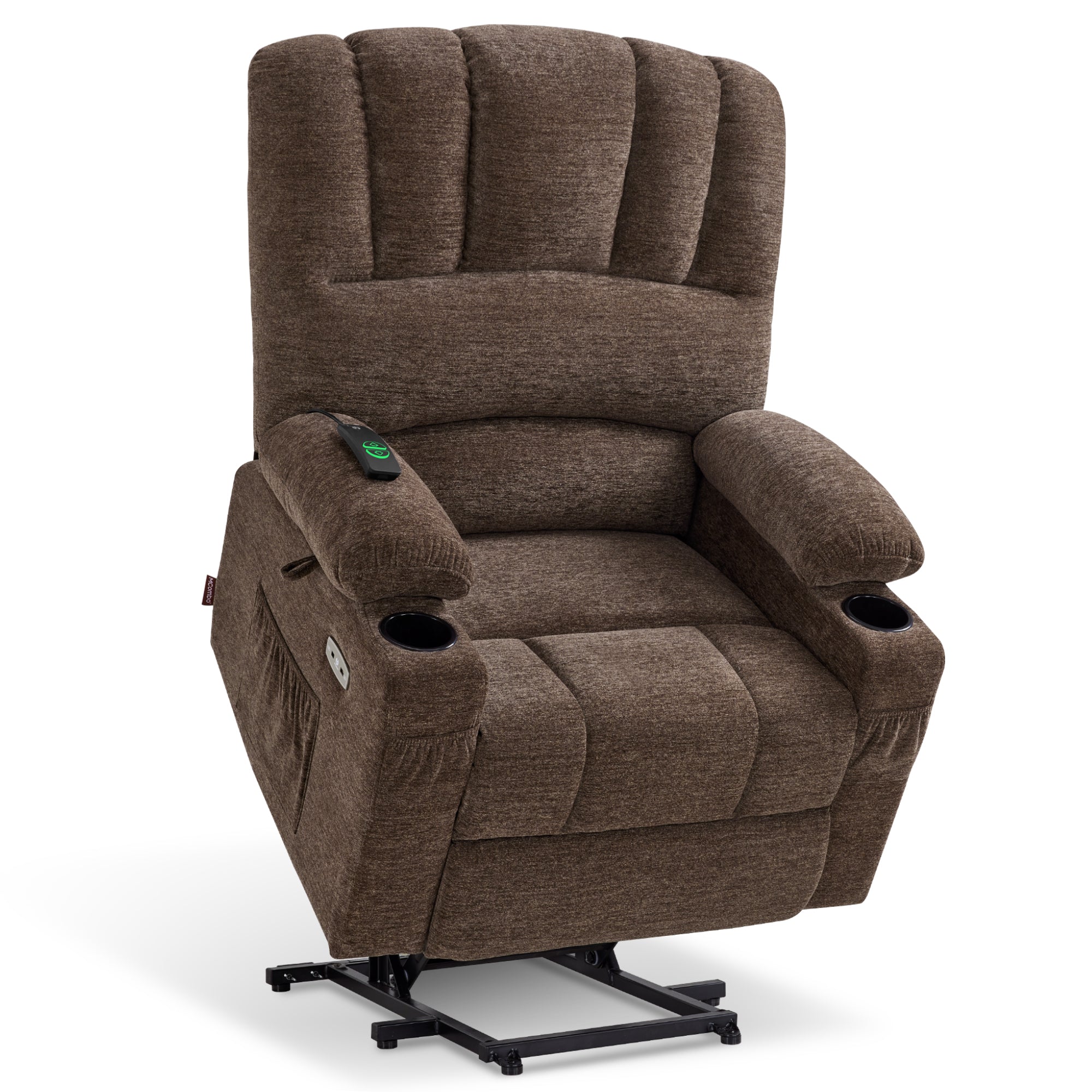 Power Lift Recliner Chair, Massage and Heat, Fabric 7095|7099|R7092|R7096