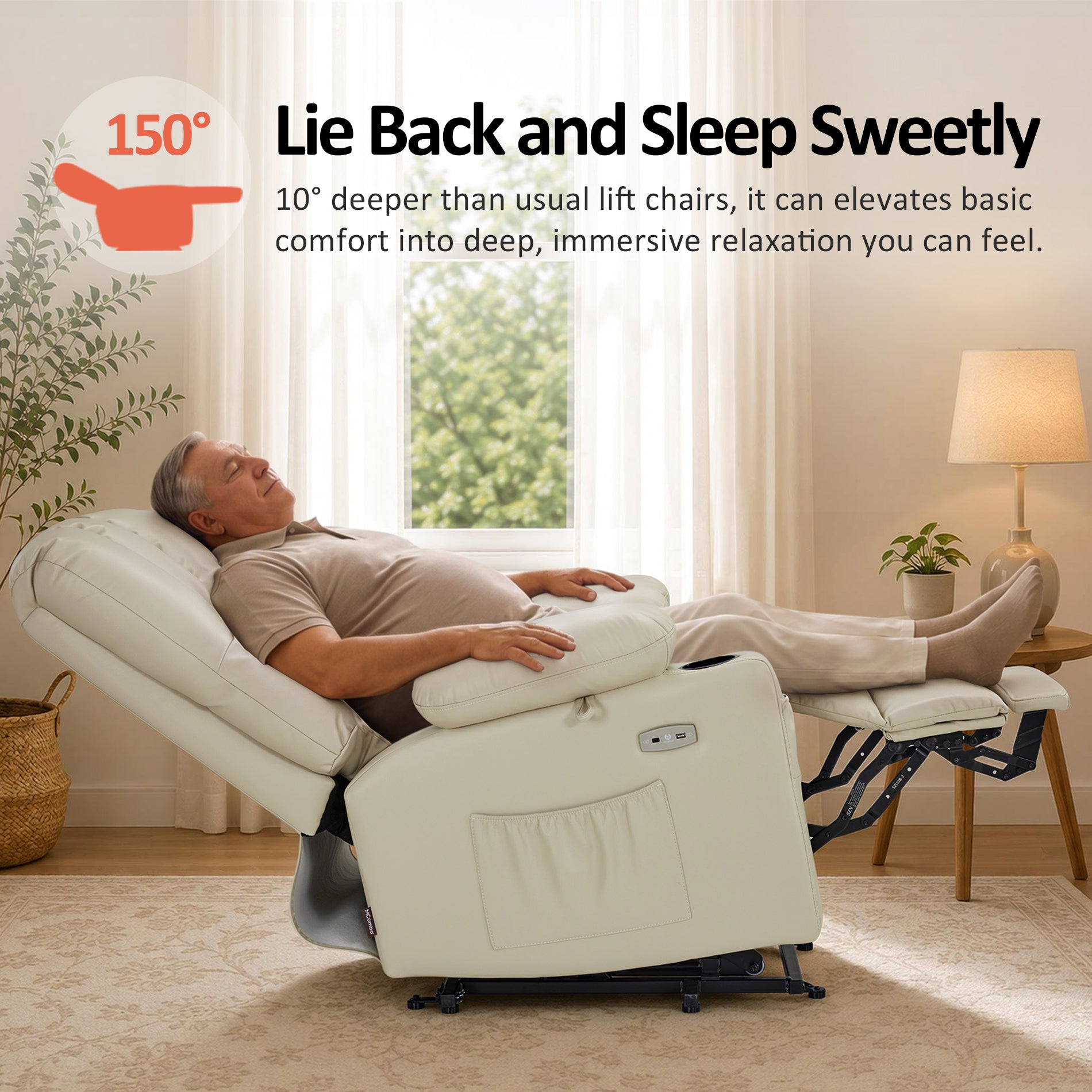 Power Lift Recliner Chair, Massage and Heat, Faux Leather 7095|7099|R7092|R7096