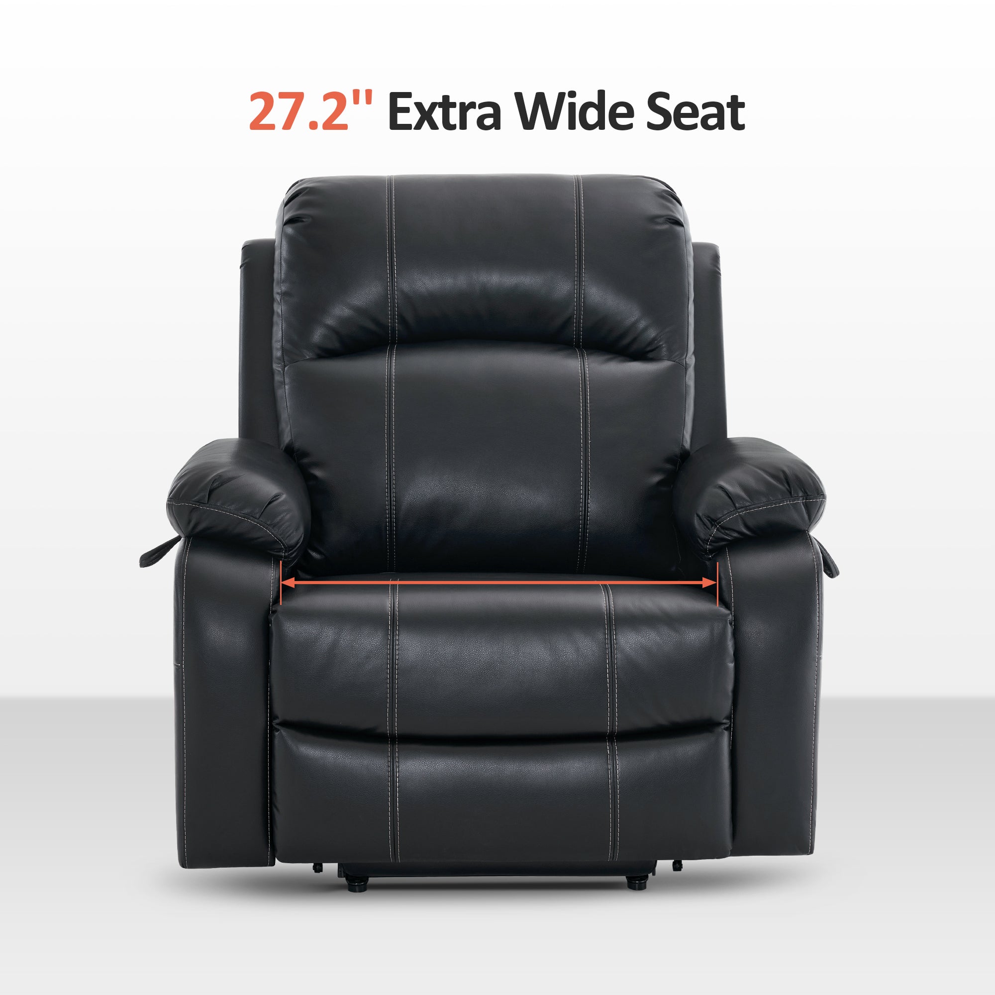 27.2'' wide seat #color_black_size_small-wide