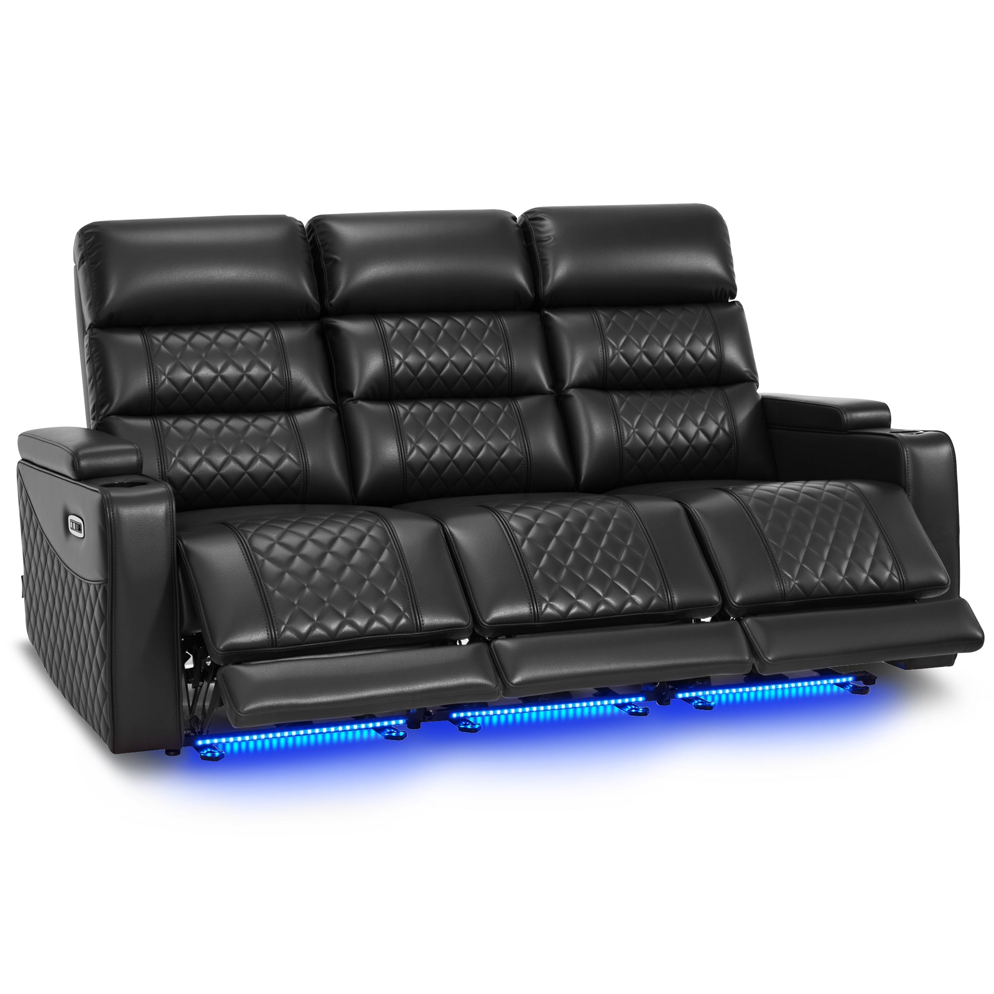 Power Reclining Sofa, Home Theater Seating, Faux leather HTS564