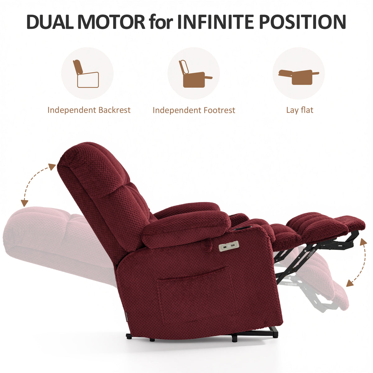Dual Motor Fabric Power Lift Recliner, 7890|7893|7896|R7897|R7891|R7894